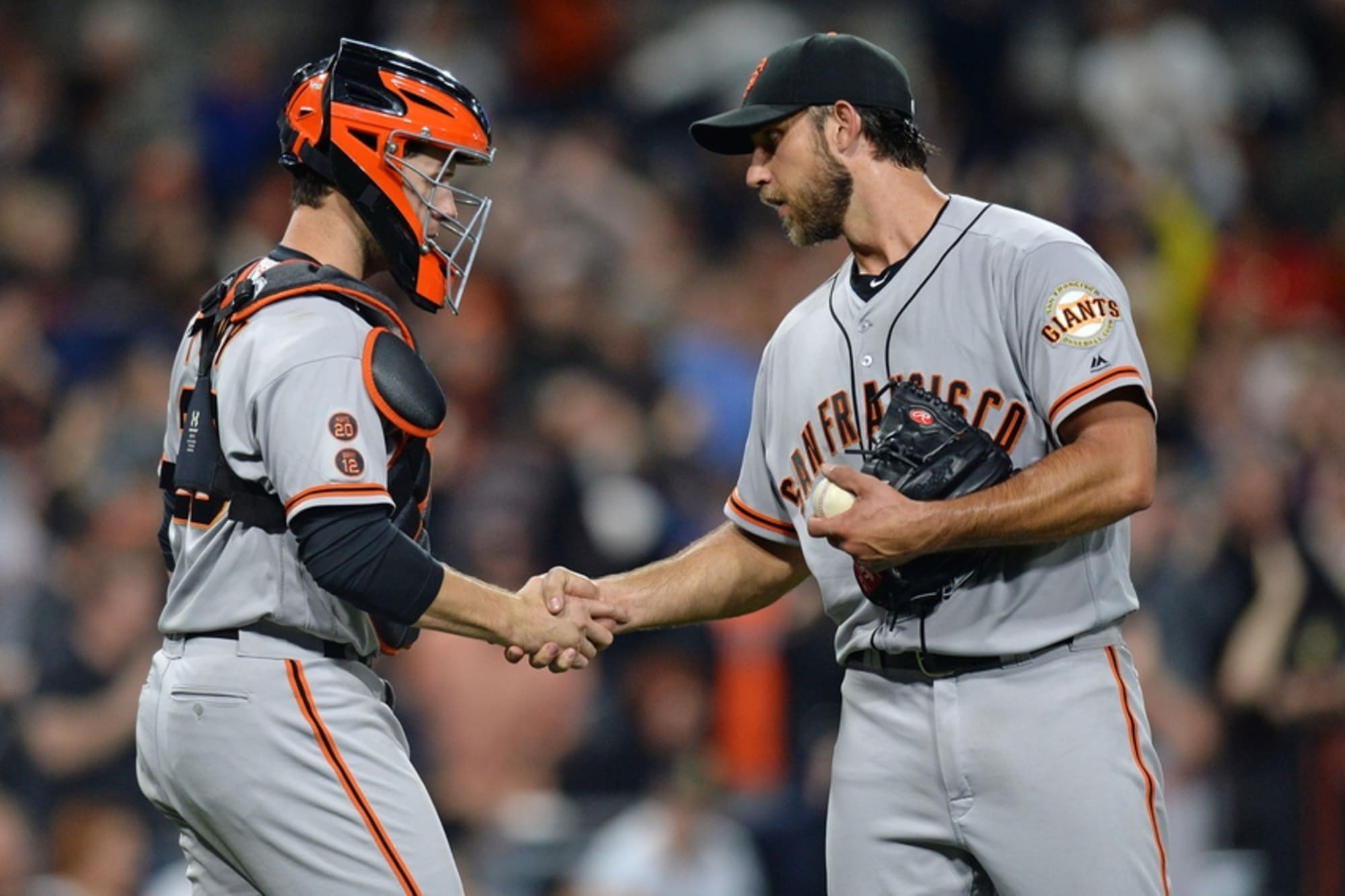 Madison Bumgarner, Giants shut out Pirates for wild-card win - Los Angeles  Times