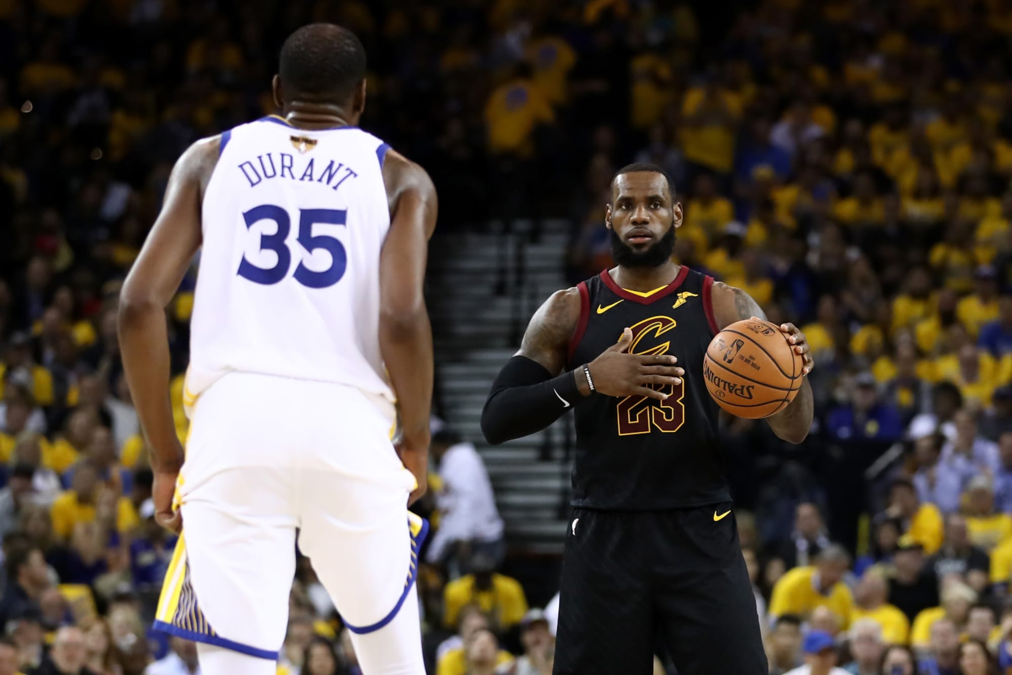 Kevin Durant Hits Iconic Shot Over LeBron James, Cavs In Game 3