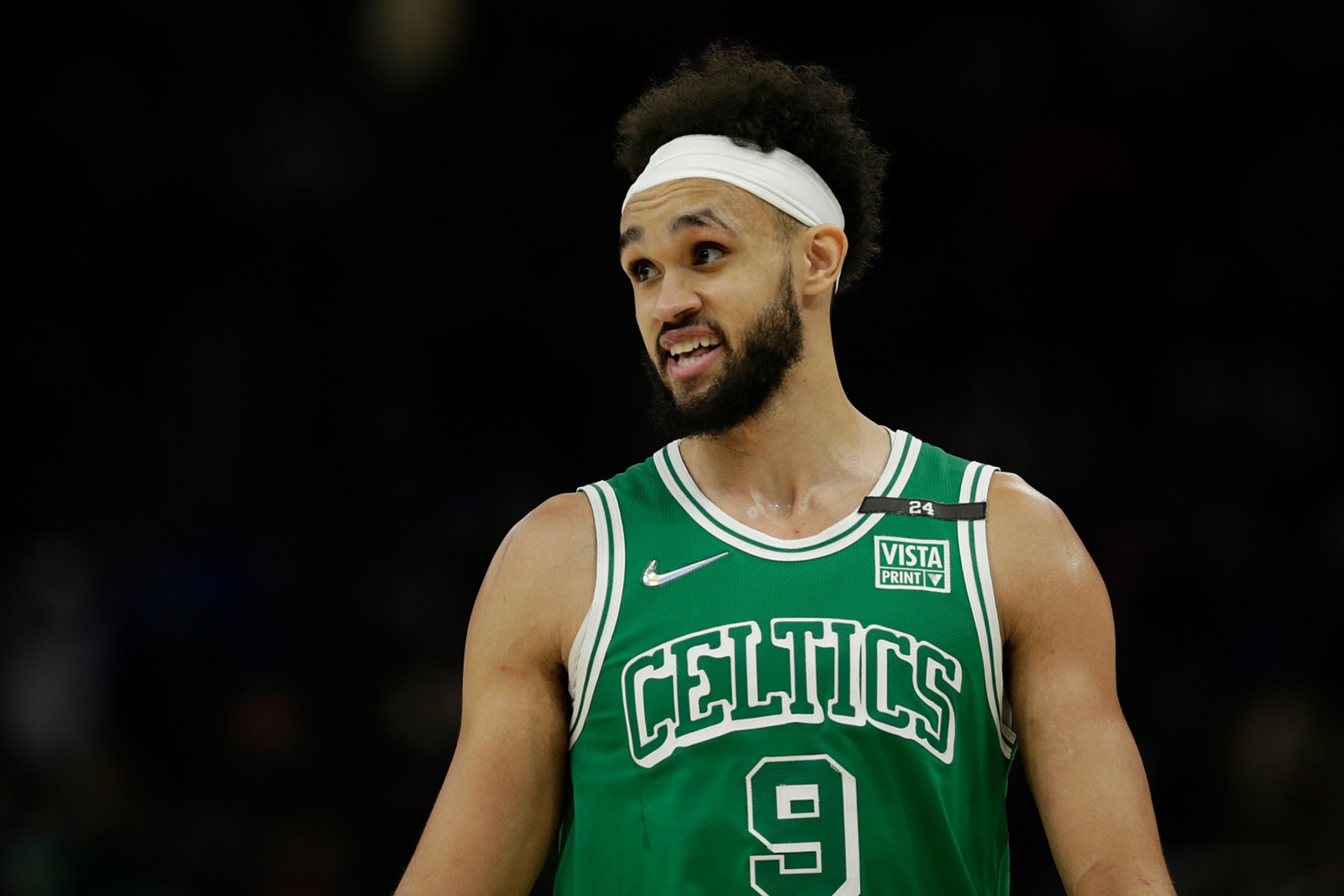 Derrick White with the new look : r/bostonceltics
