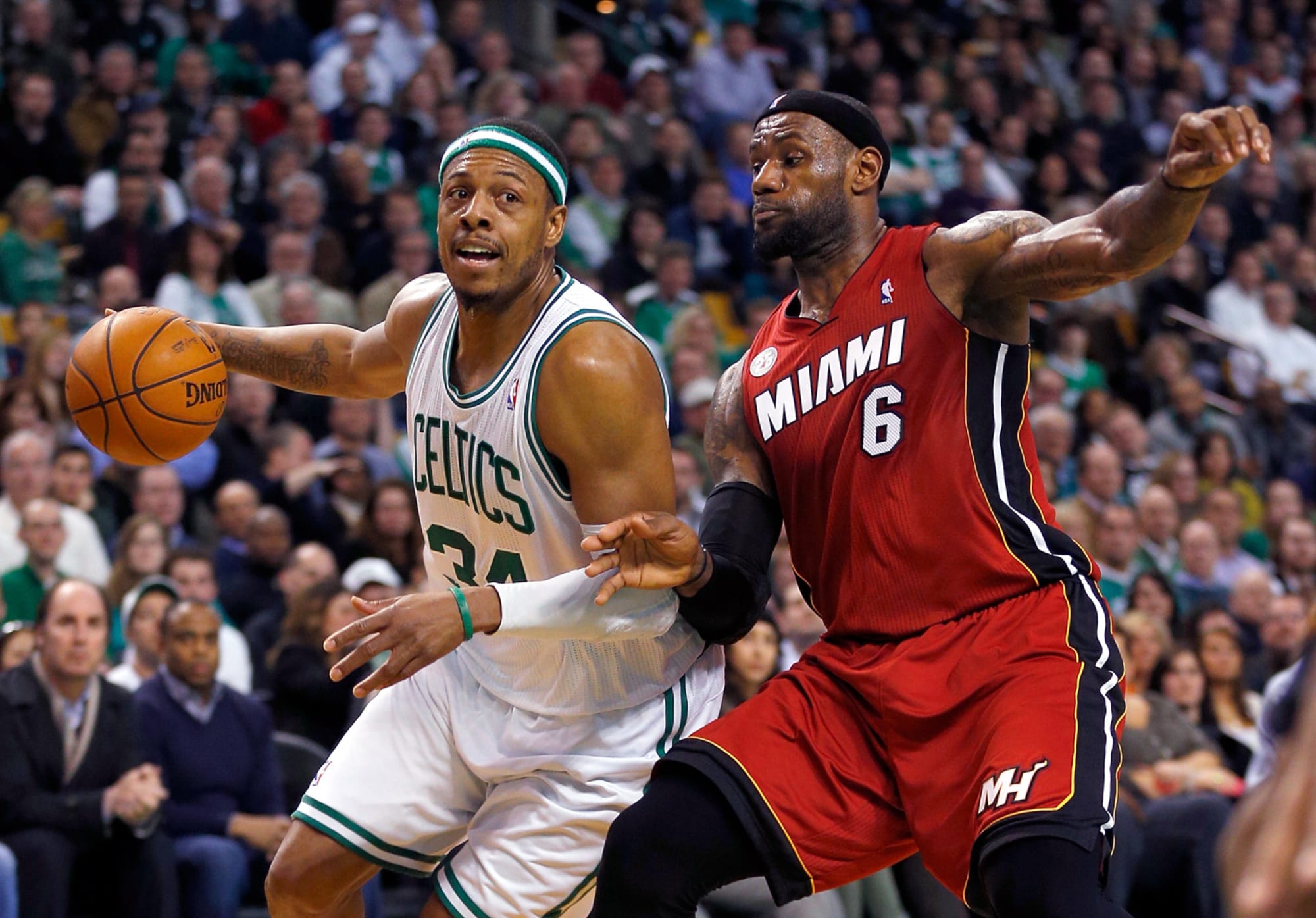 Paul Pierce joins Boston Celtics legends as team retires his No