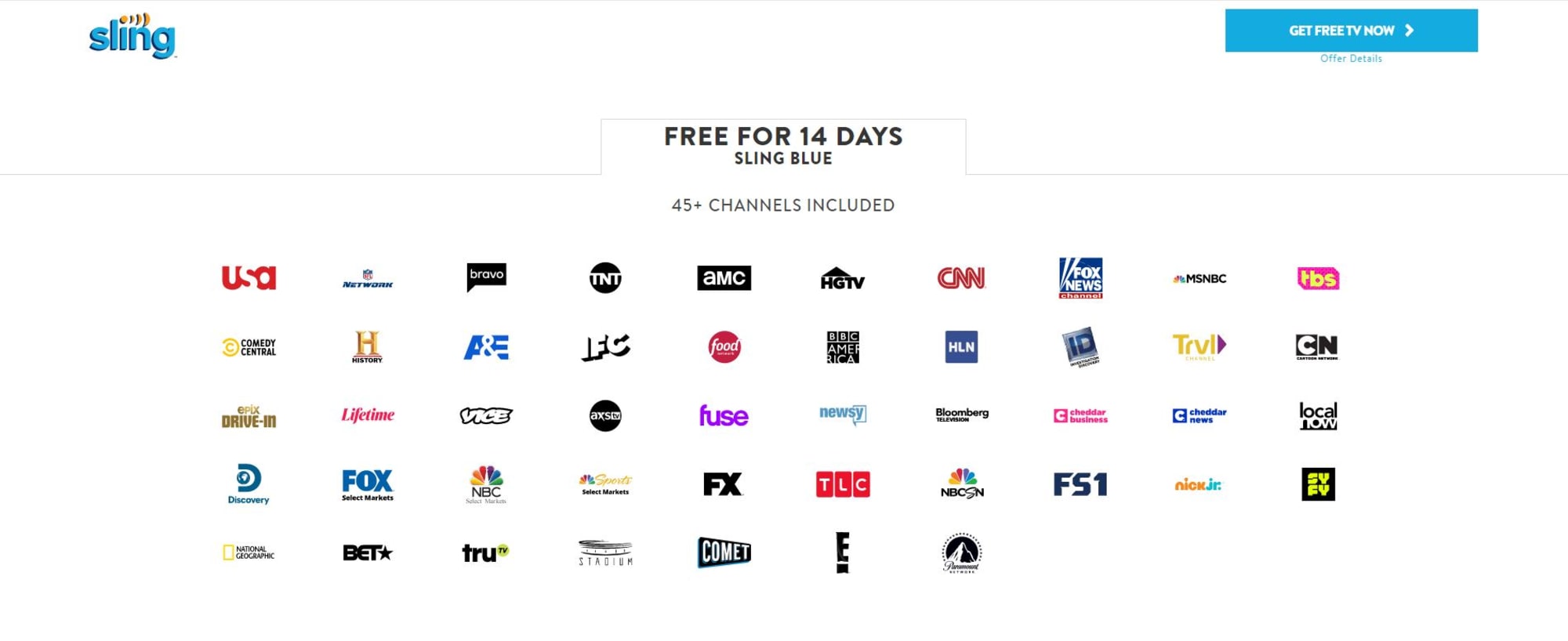 sling tv free 30 day trial