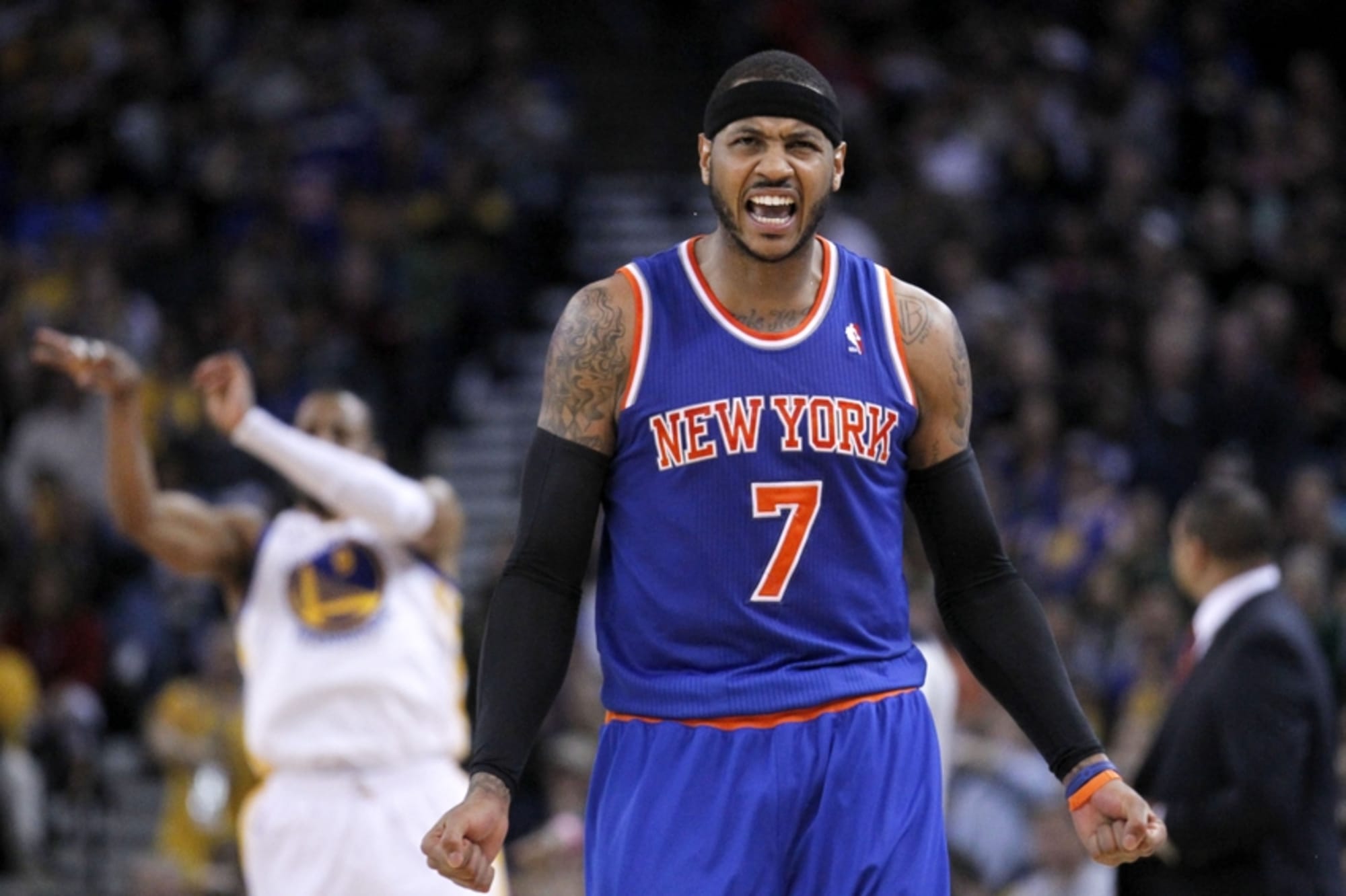 WATCH: Carmelo Anthony practices in Lakers gear for first time