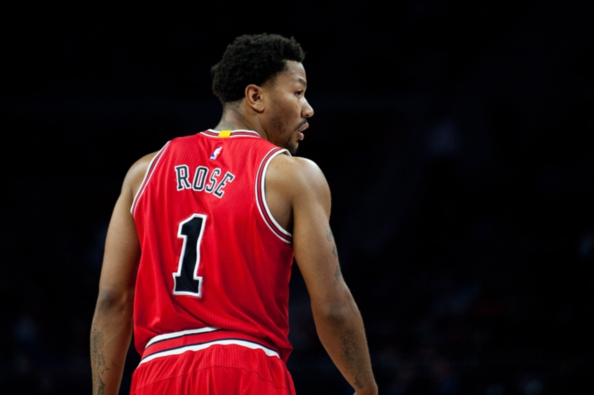 Chicago Bulls forward Pau Gasol (16), Jimmy Butler and Derrick Rose are  seen during the second half on Monday, April 27, 2015, at the United Center  in Chicago in Game 5 of