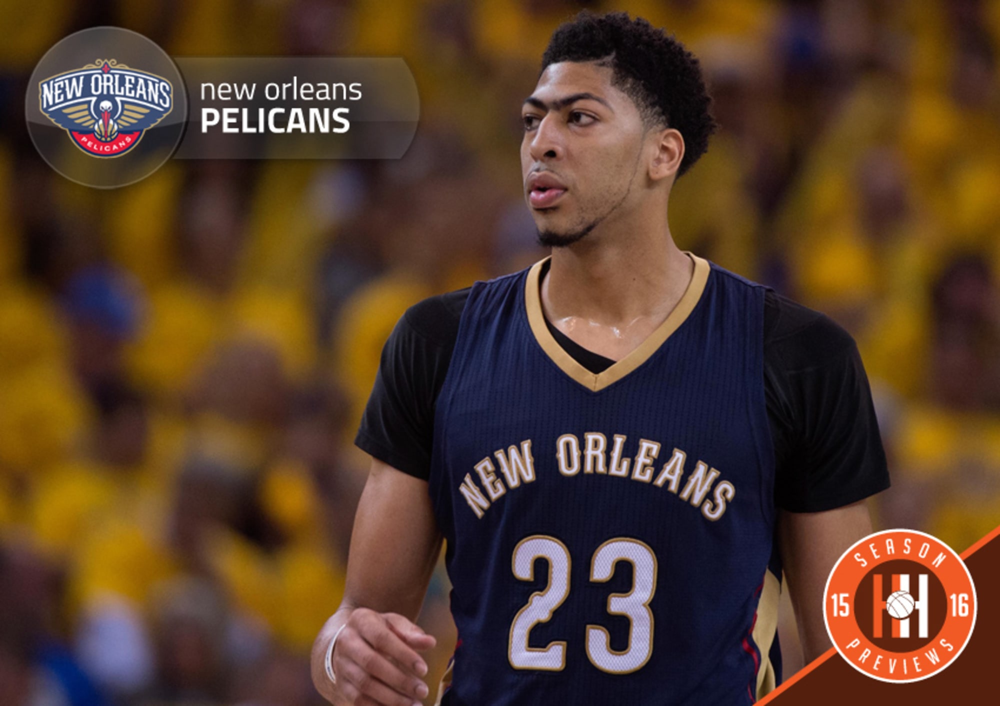 2015-16 New Orleans Pelicans Allen #25 Game Issued Navy Rv