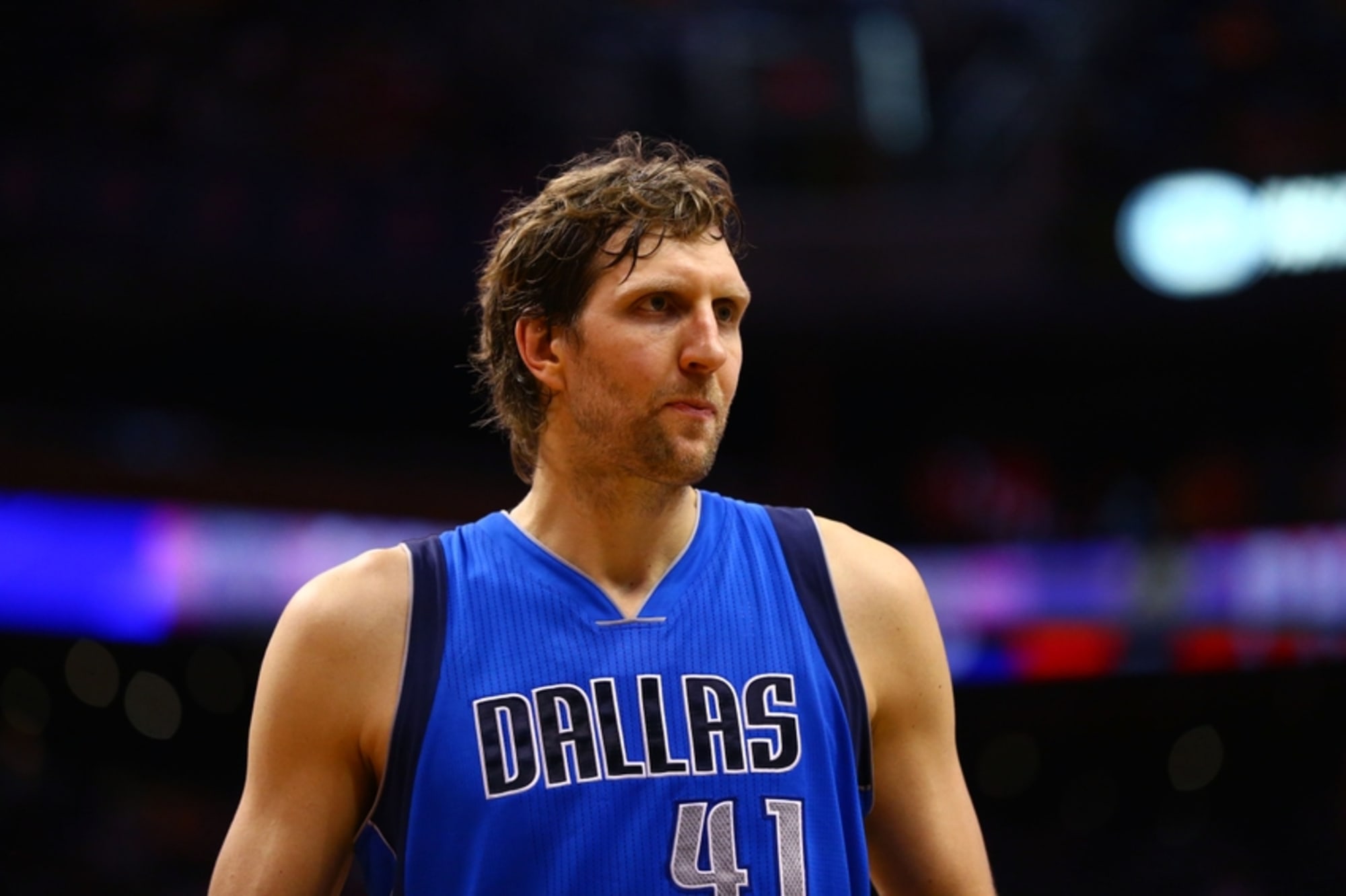 Dirk Nowitzki becomes first player to have number retired by