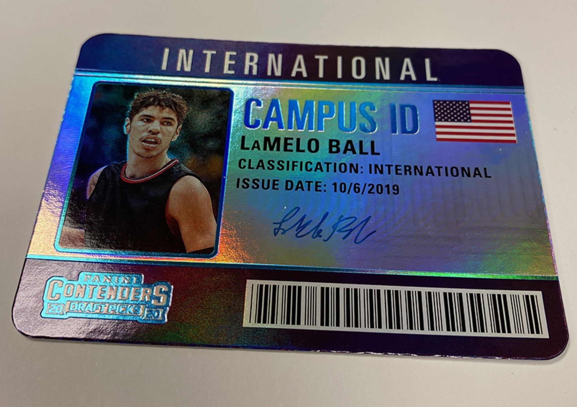 Lamelo Ball 2018 Blatt CM National Sammler Tagung " High School Rookie Card
