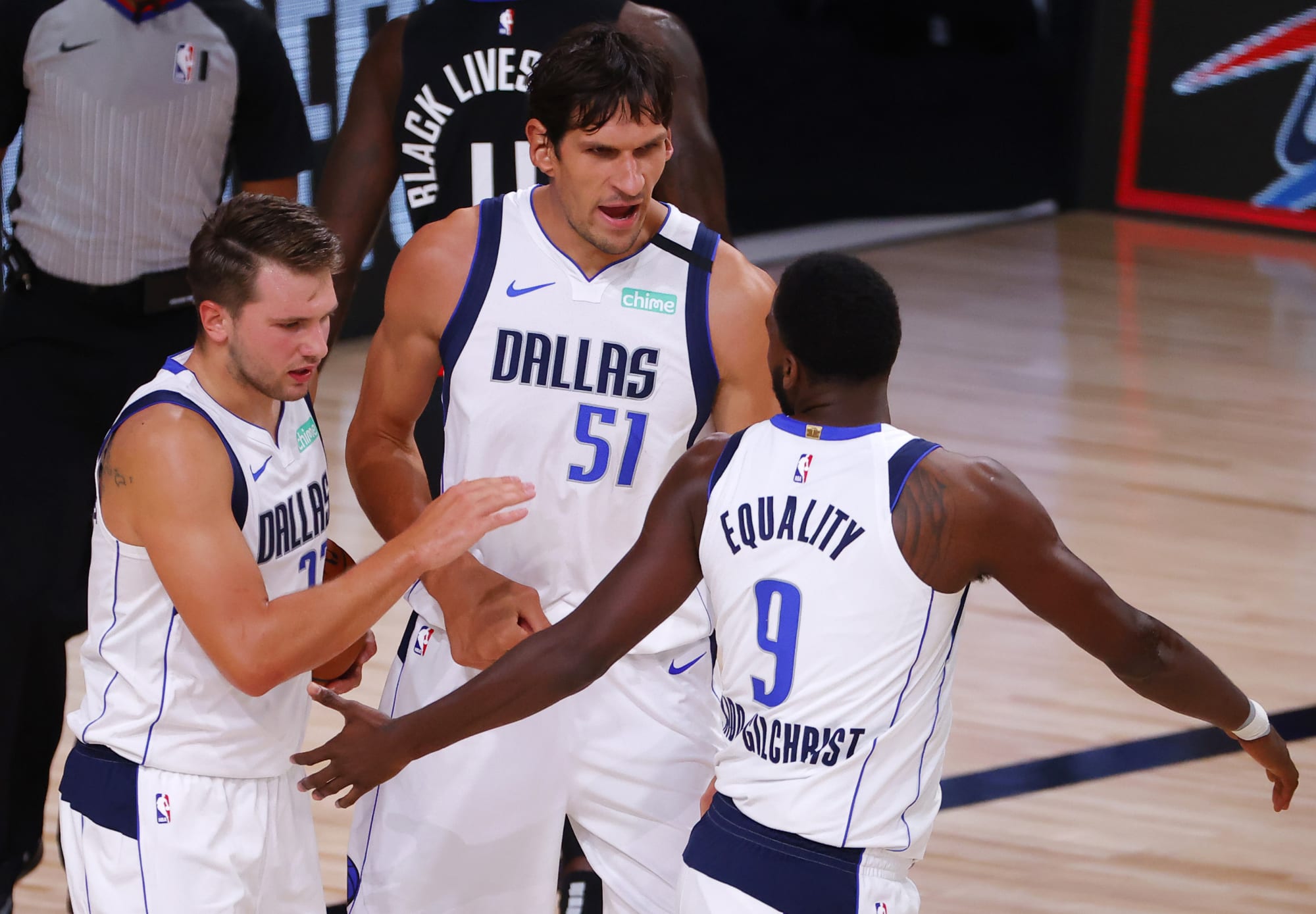 Luka & Boban 1-on-1 Practice, Throwback to NBA Restart practice with the  Dallas Mavericks! Let us know who ya got?? Luka Doncic or Boban Marjanovic?, By NBA