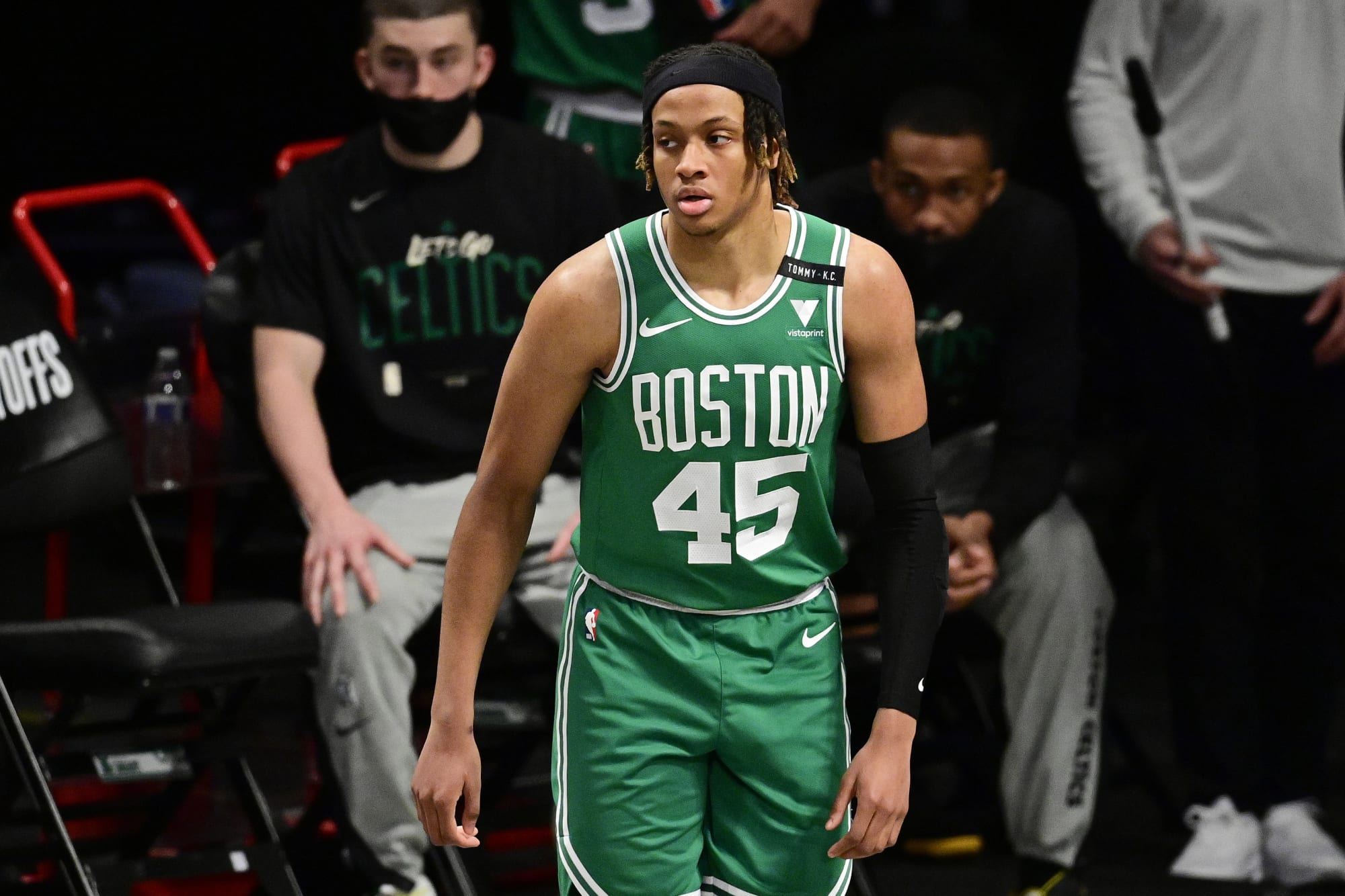 Romeo Langford Boston Celtics Game-Used #9 Black Statement Edition