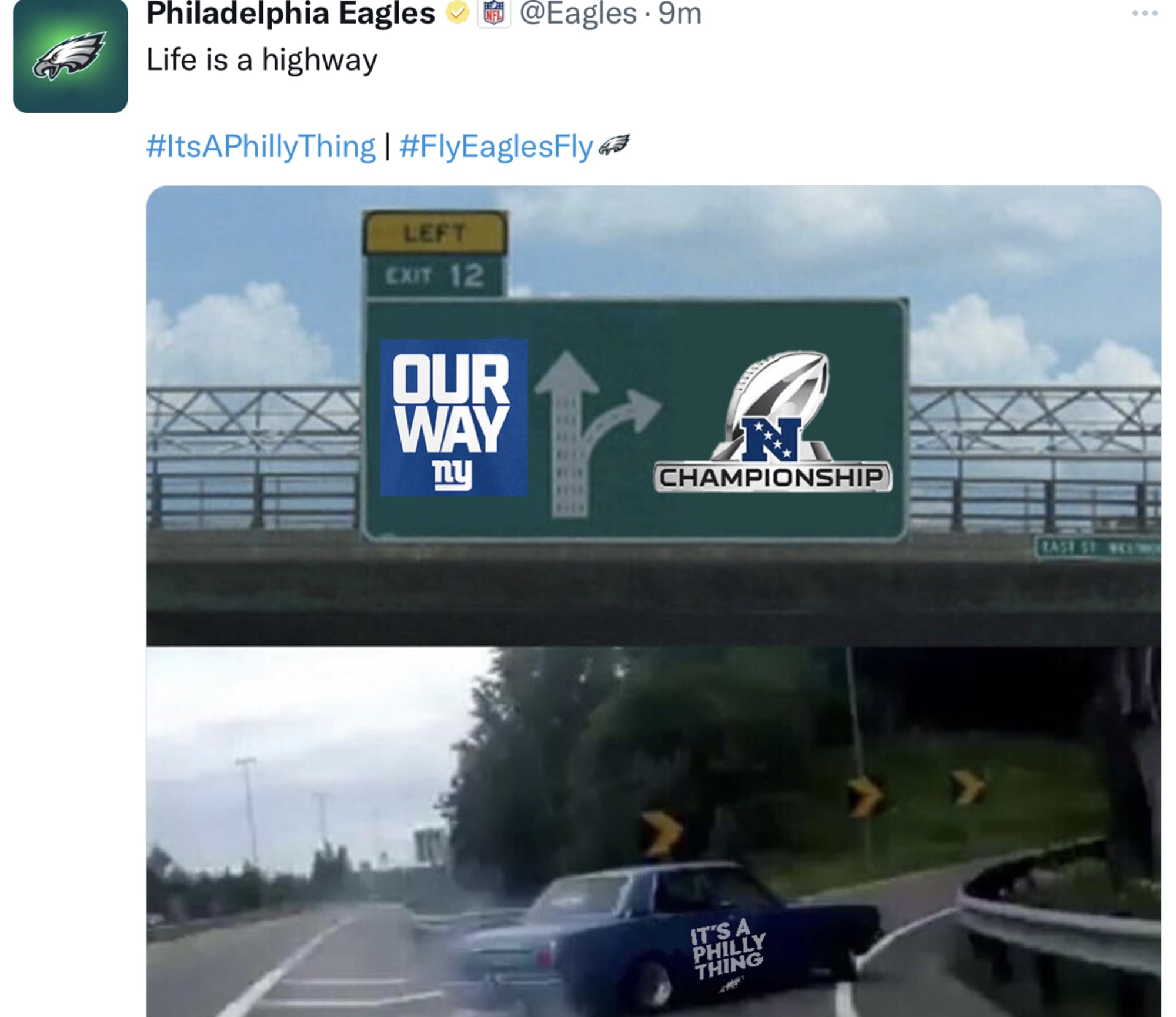 Philadelphia Eagles Twitter account was on fire trolling the Giants after  38-7 win - BVM Sports