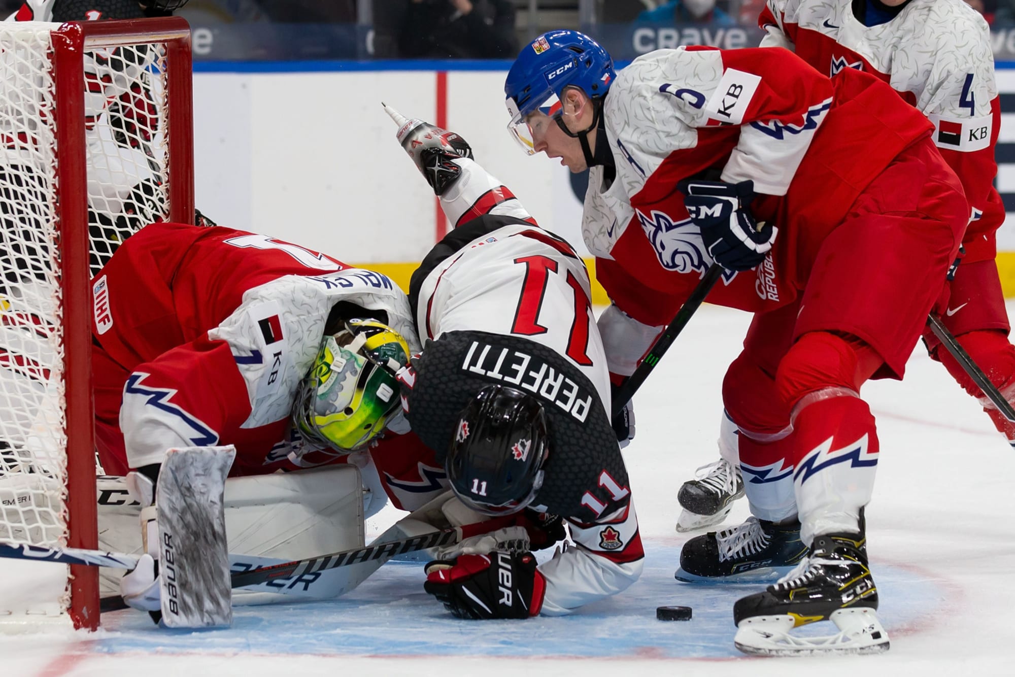 Goaltender Jakub Malek of Czechia skates against Canada in the first  News Photo - Getty Images