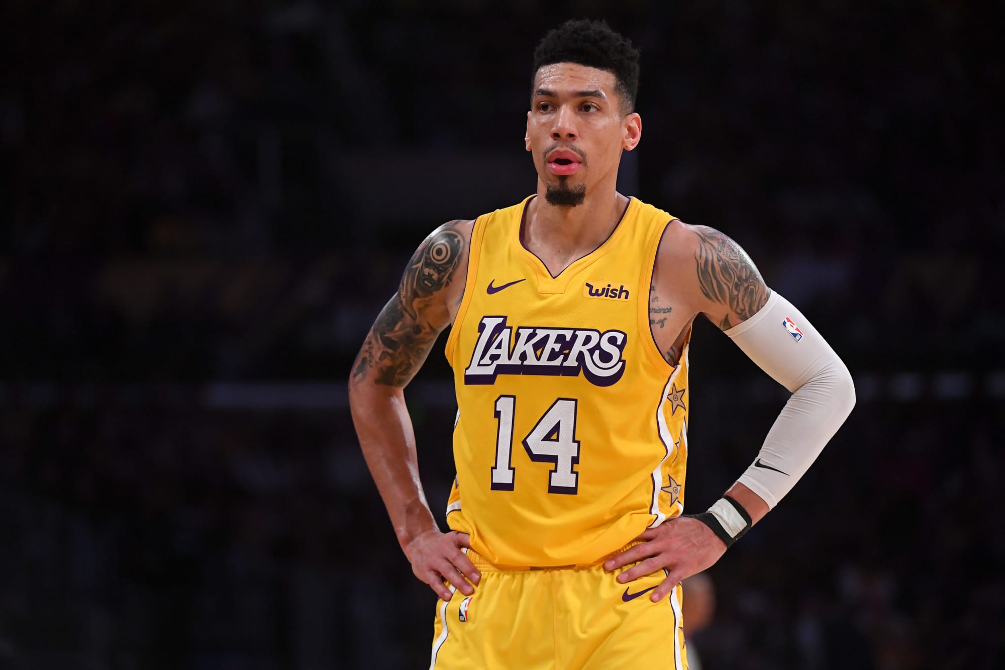 Q 🏀 on X: Danny Green recently teased a black Lakers jersey coming soon,  so I thought I'd make up my own concept for a new edition of Hollywood  Nights! LMK what