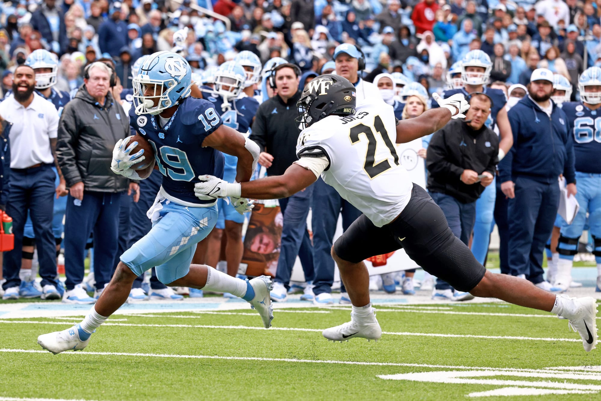 UNC running back Ty Chandler has historic day in win over Wake Forest