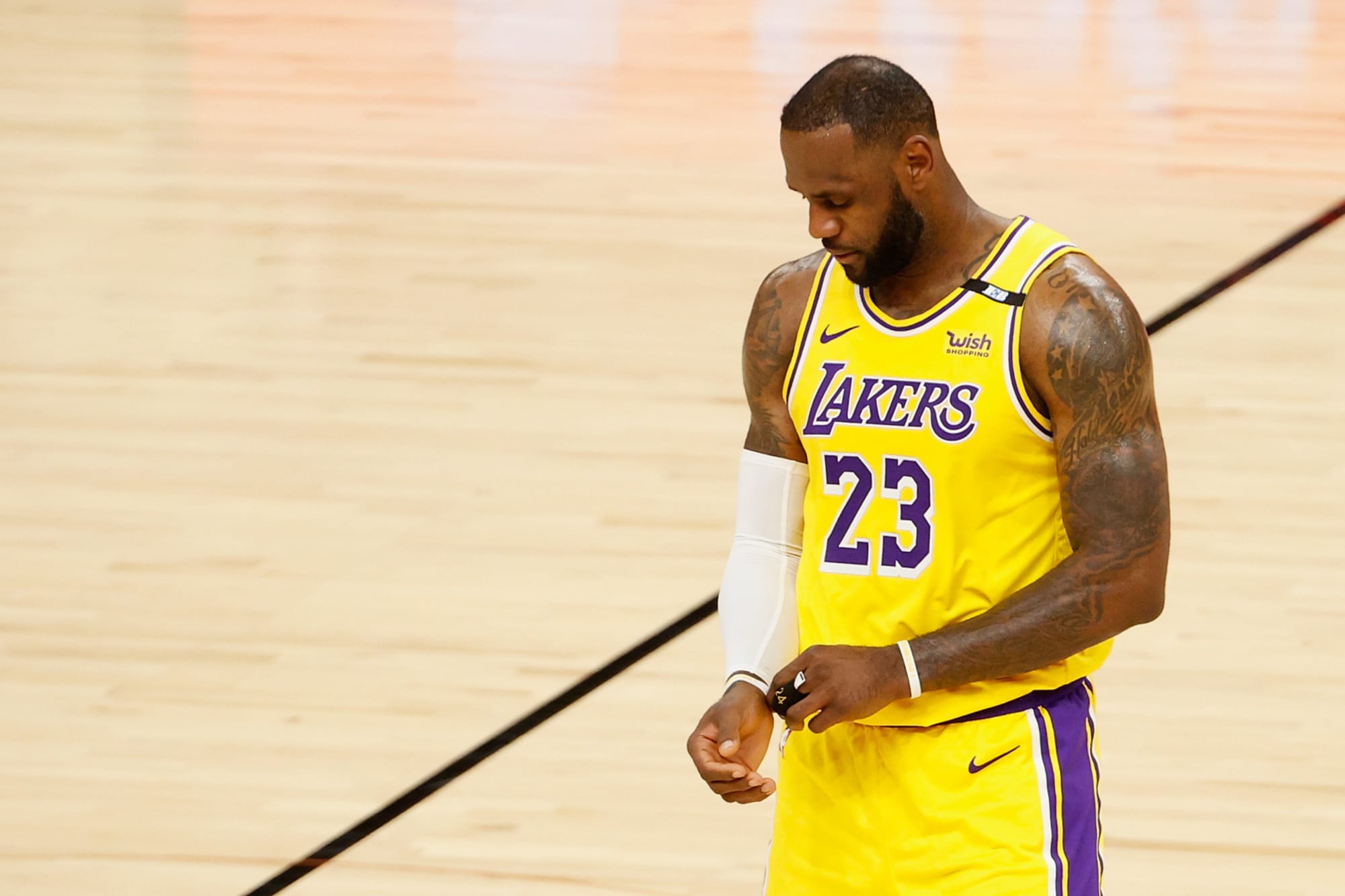 The Laker Files on X: LeBron James will officially switch his jersey  number back to #23 next season  / X