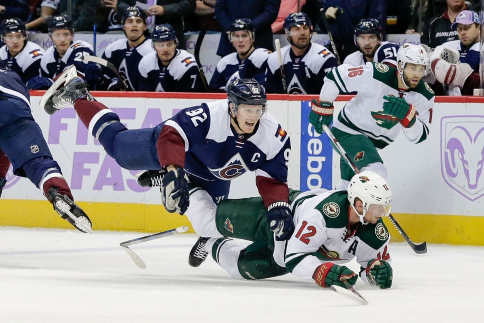 Wild tops Avalanche in overtime, swapping out jerseys, players and