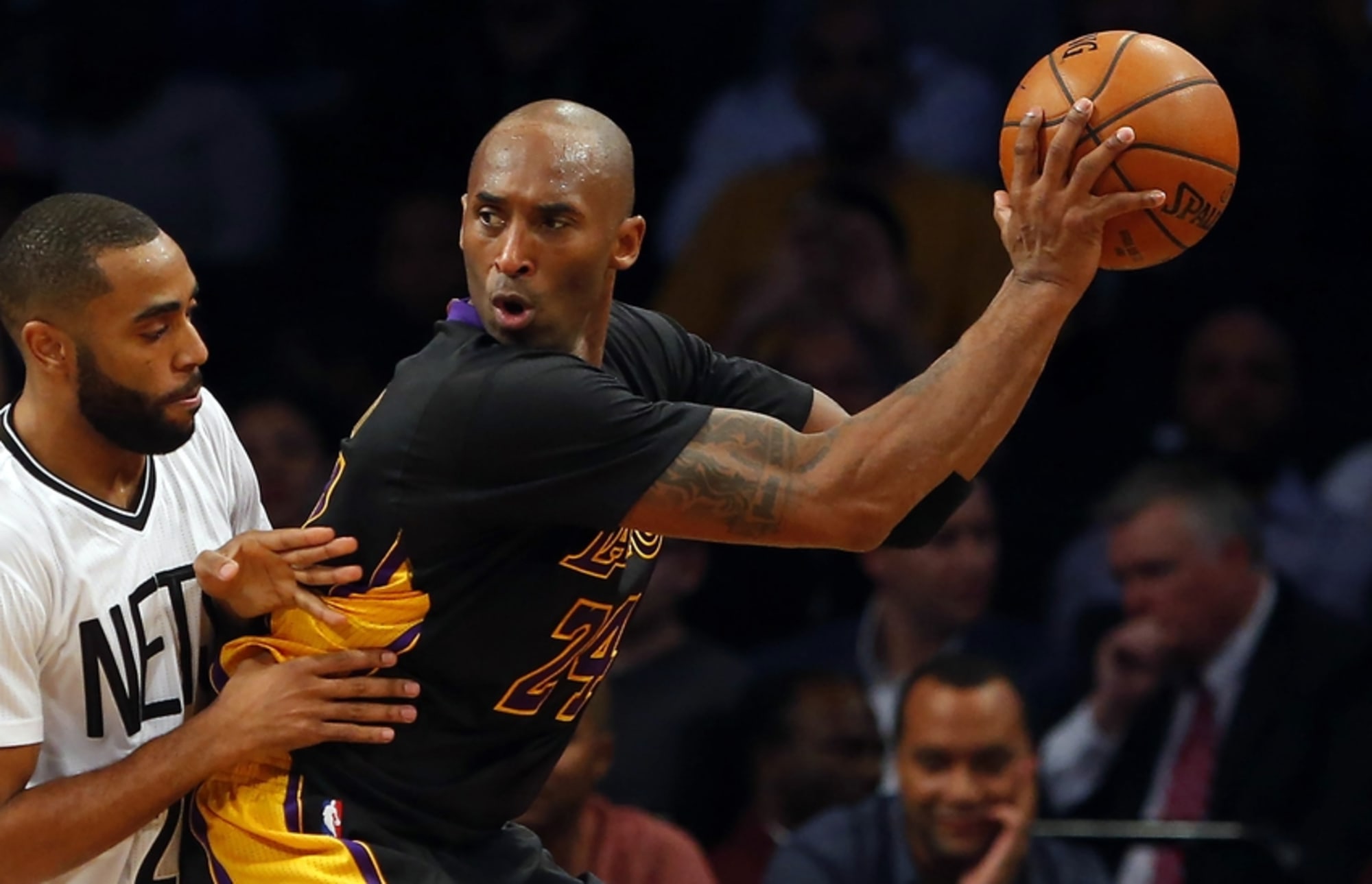 Kobe Bryant in the Game Against New Jersey Nets Editorial Photo