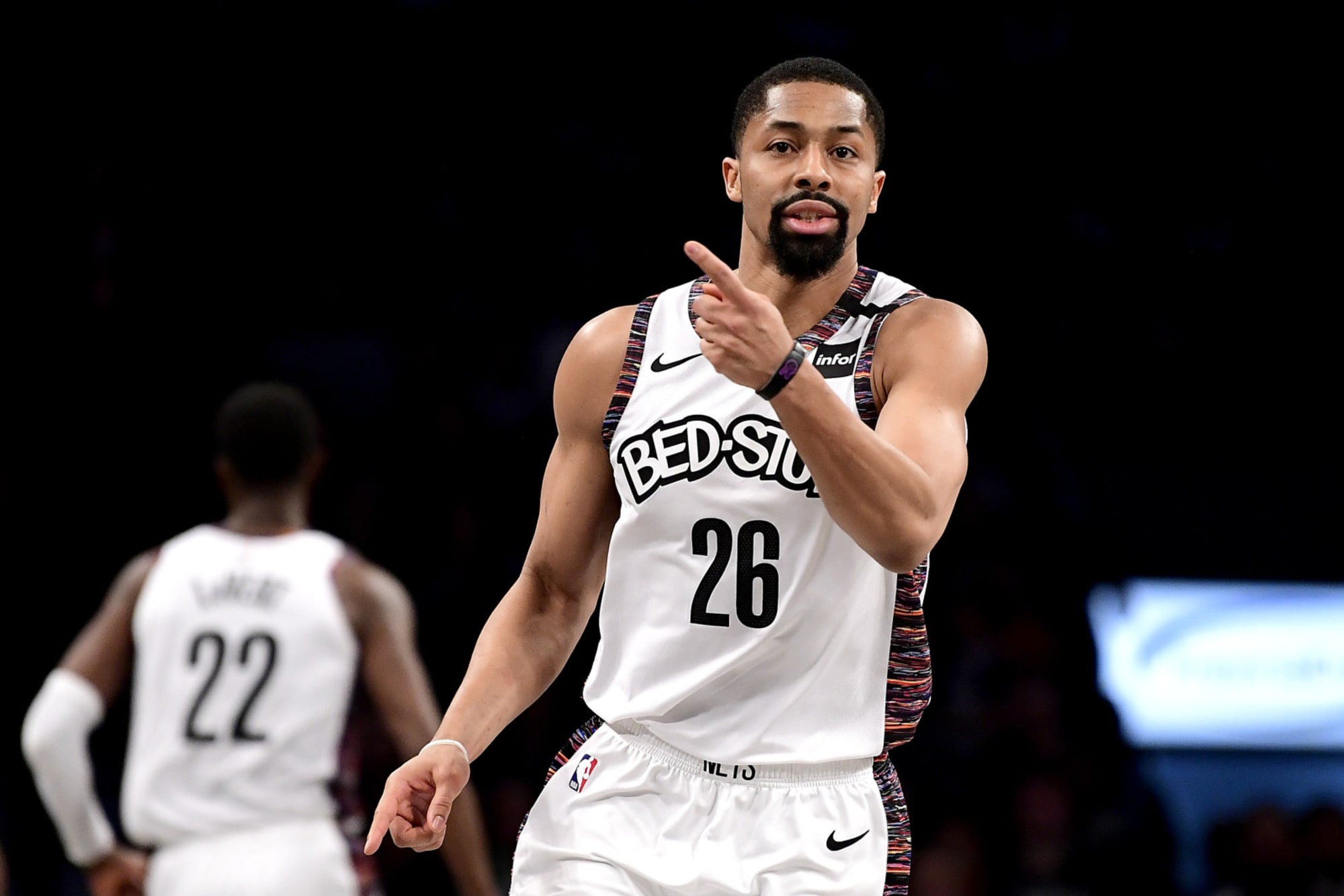 Orlando, Florida, USA, March 26, 2023, Brooklyn Nets point guard Spencer  Dinwiddie #26 during the first