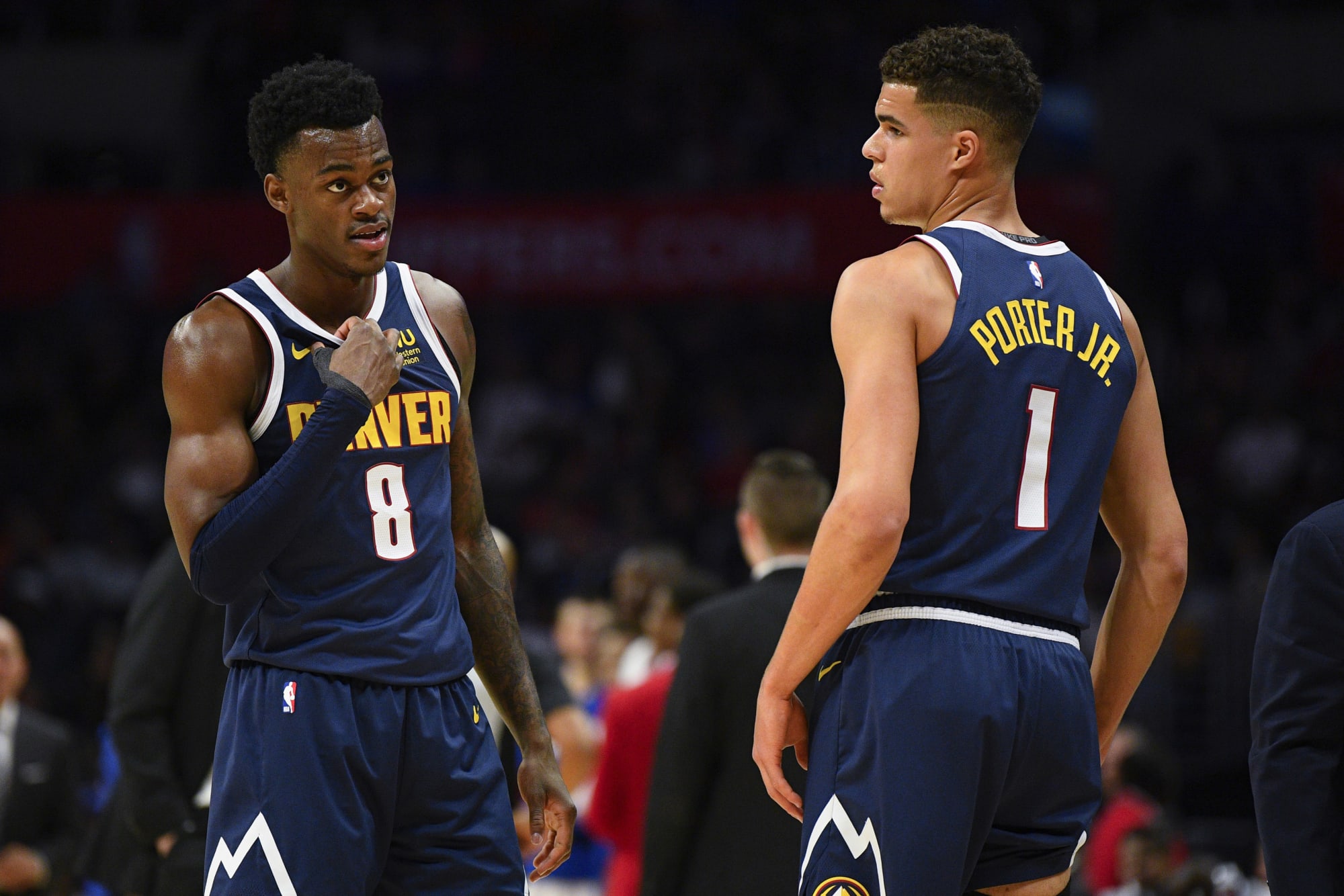 Nuggets show love for Jarred Vanderbilt on the night of his NBA debut - A  Sea Of Blue