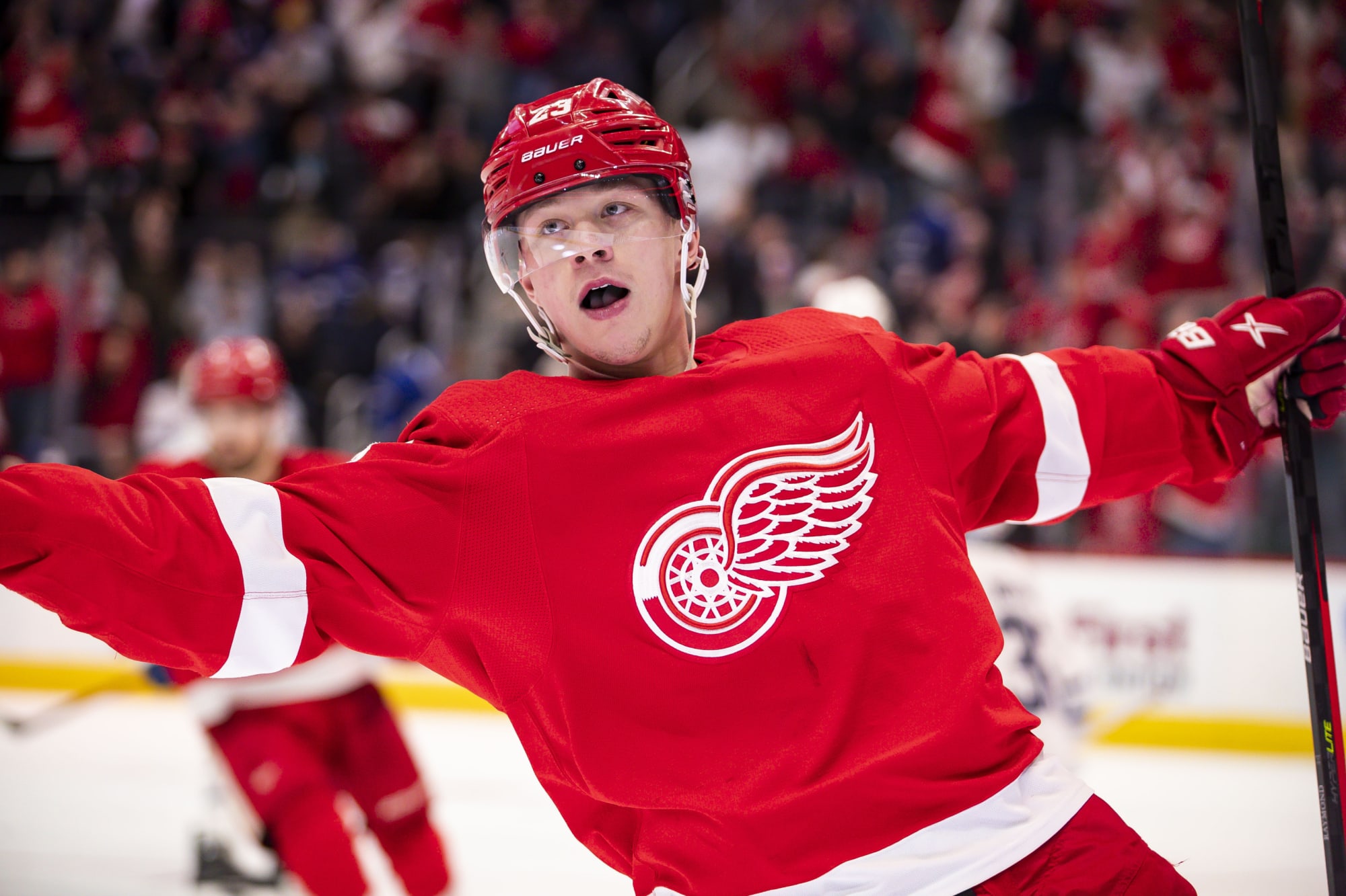 Lucas Raymond and Michael Rasmussen Could Break Out for the Detroit Red  Wings in 2023-24 Season - BVM Sports