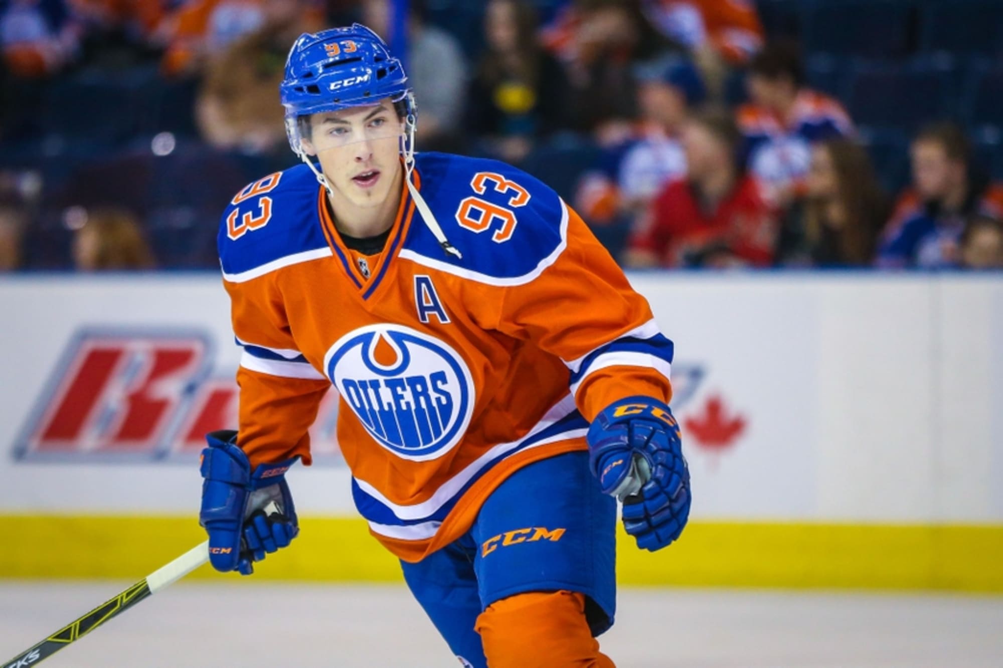 Ryan Nugent-Hopkins looks at home on line next to Leon Draisaitl