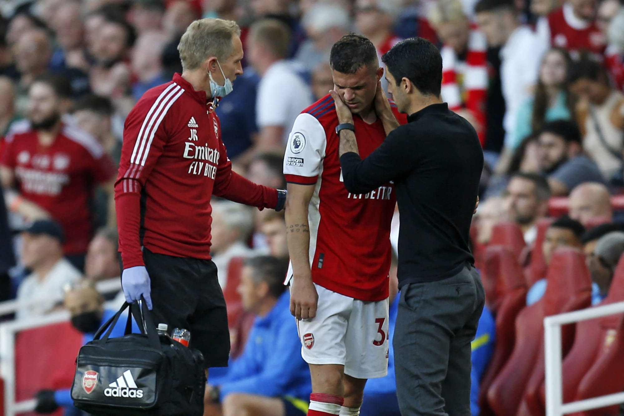 Arsenal midfield options after Granit Xhaka suffers knee injury