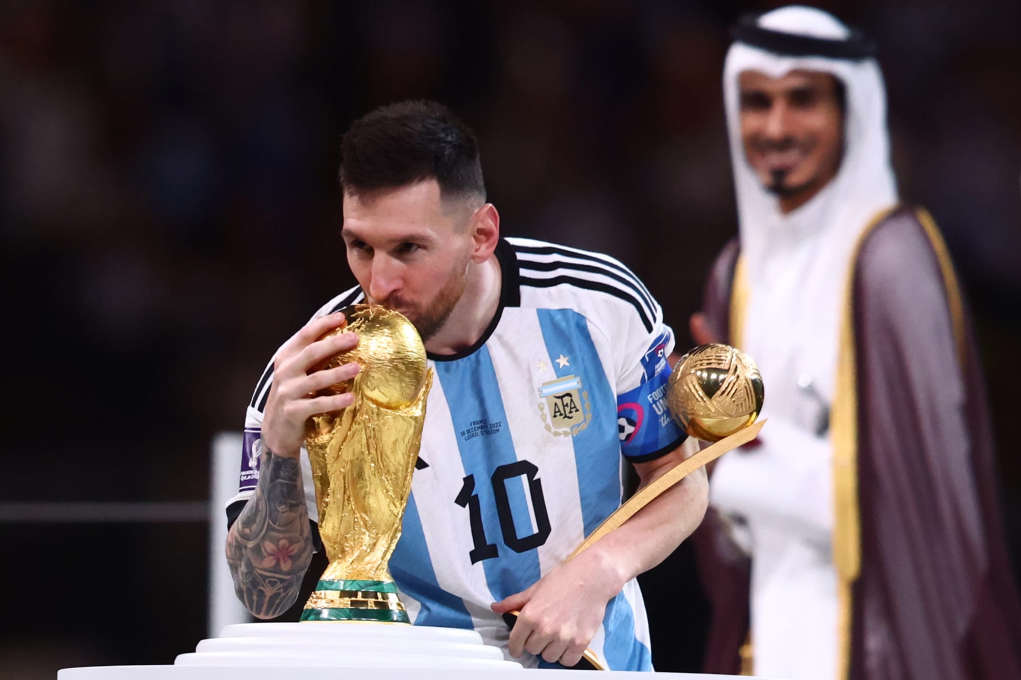 Lionel Messi Adidas Golden Ball Award Winner In FIFA World Cup