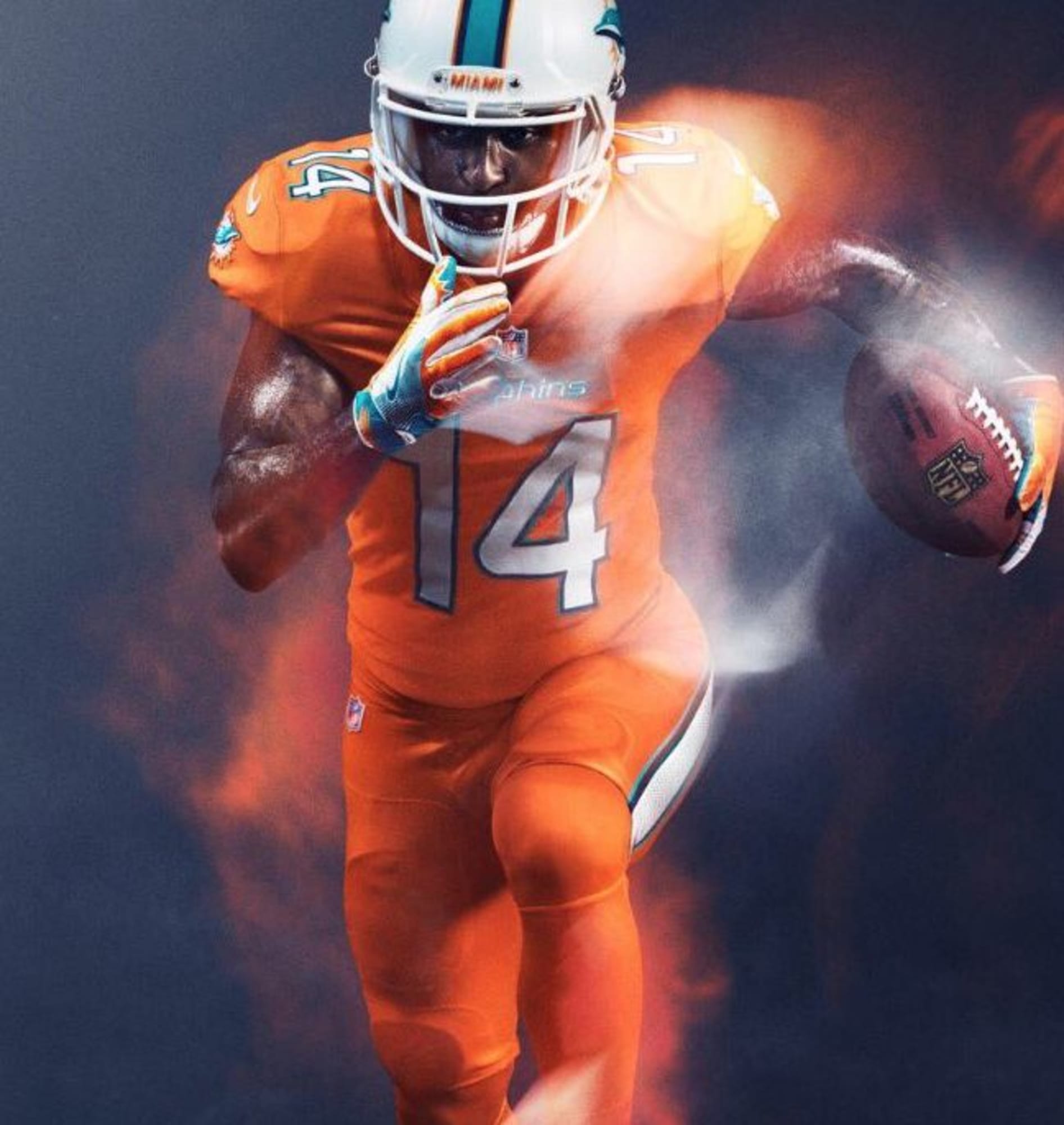 miami dolphins jersey colors