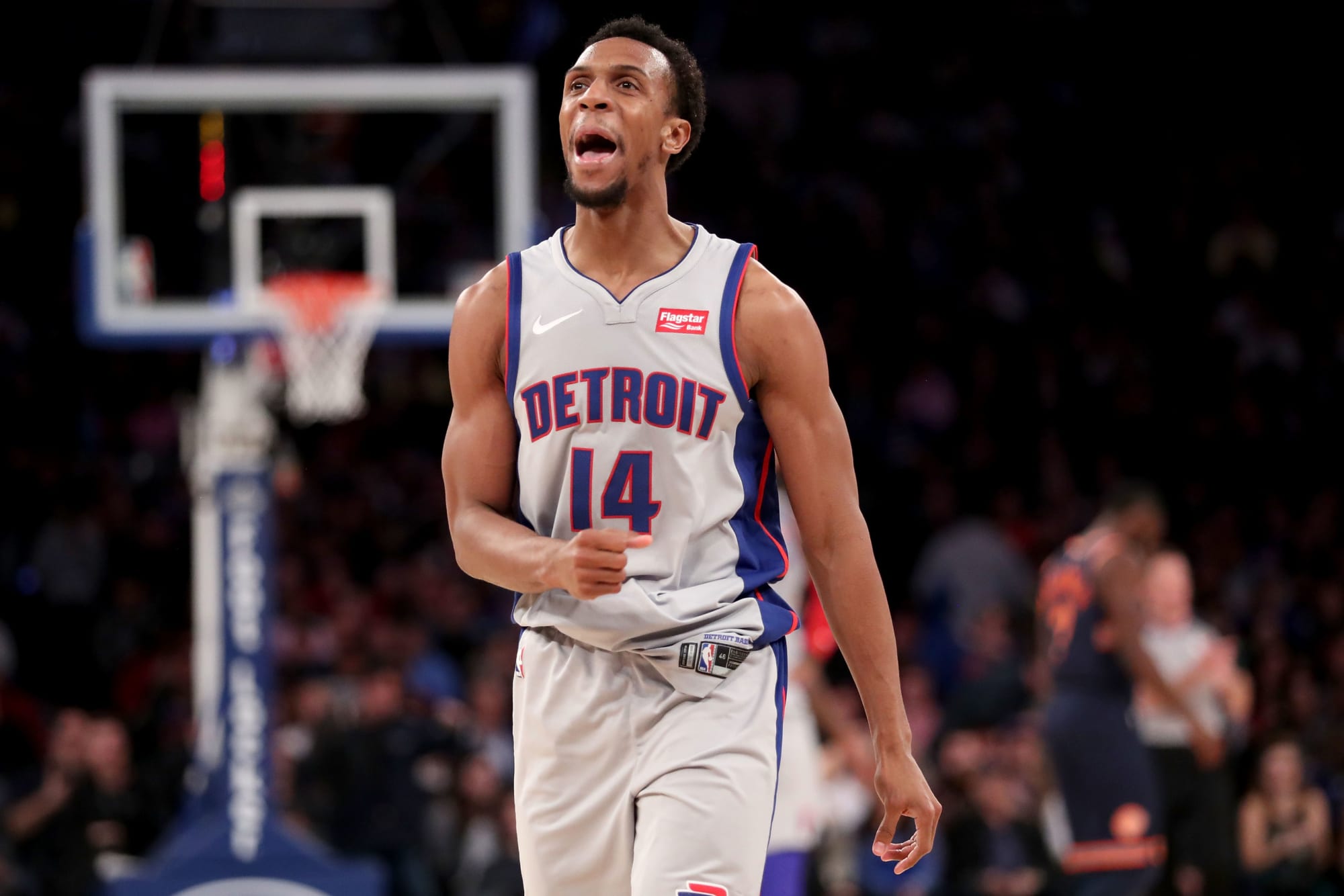 Ish Smith of the Detroit Pistons helps introduce two new uniforms by  Fotografía de noticias - Getty Images