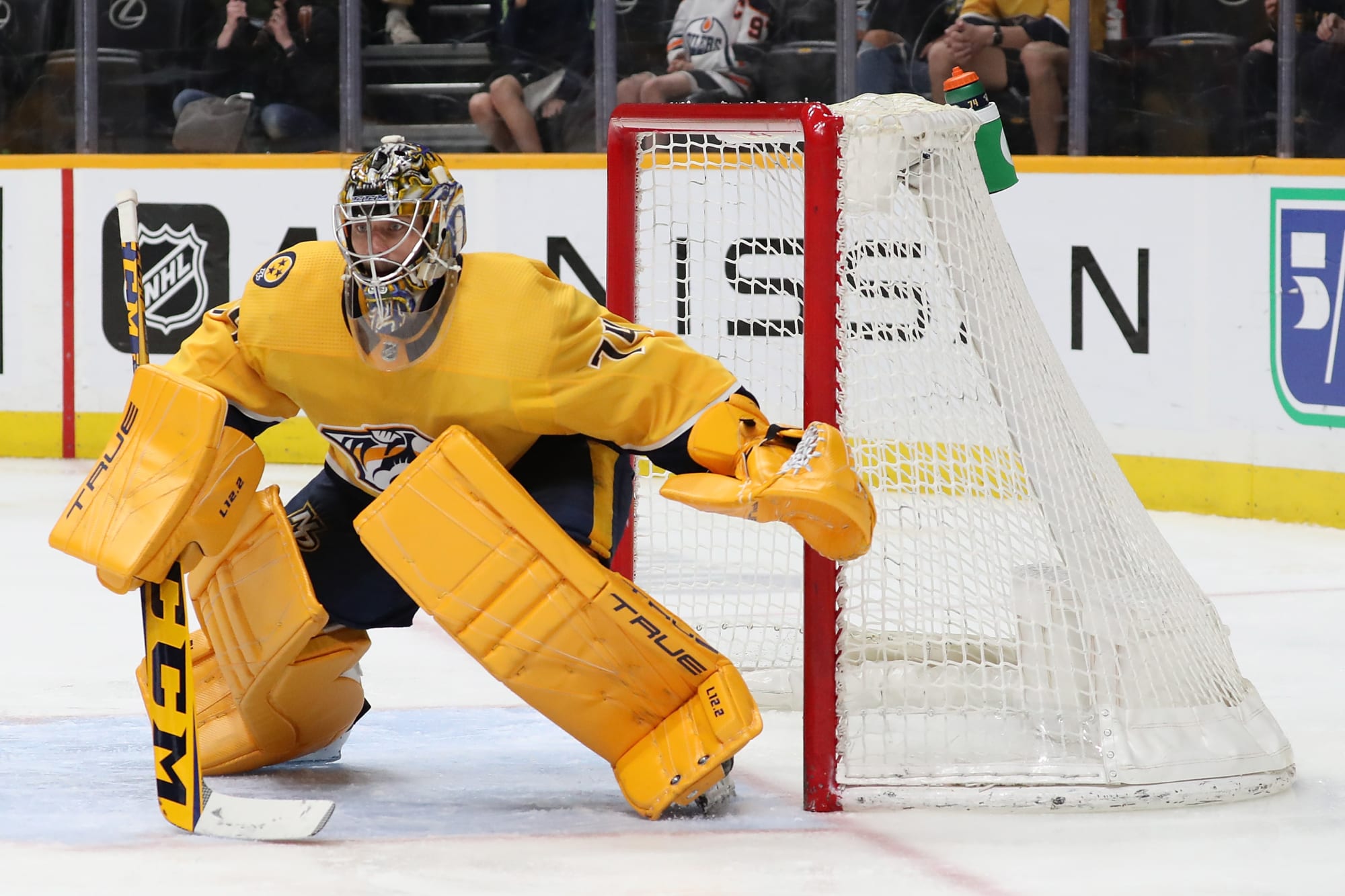 Juuse Saros True to Form After Rough Start Against Vancouver - The Hockey  News Nashville Predators News, Analysis and More