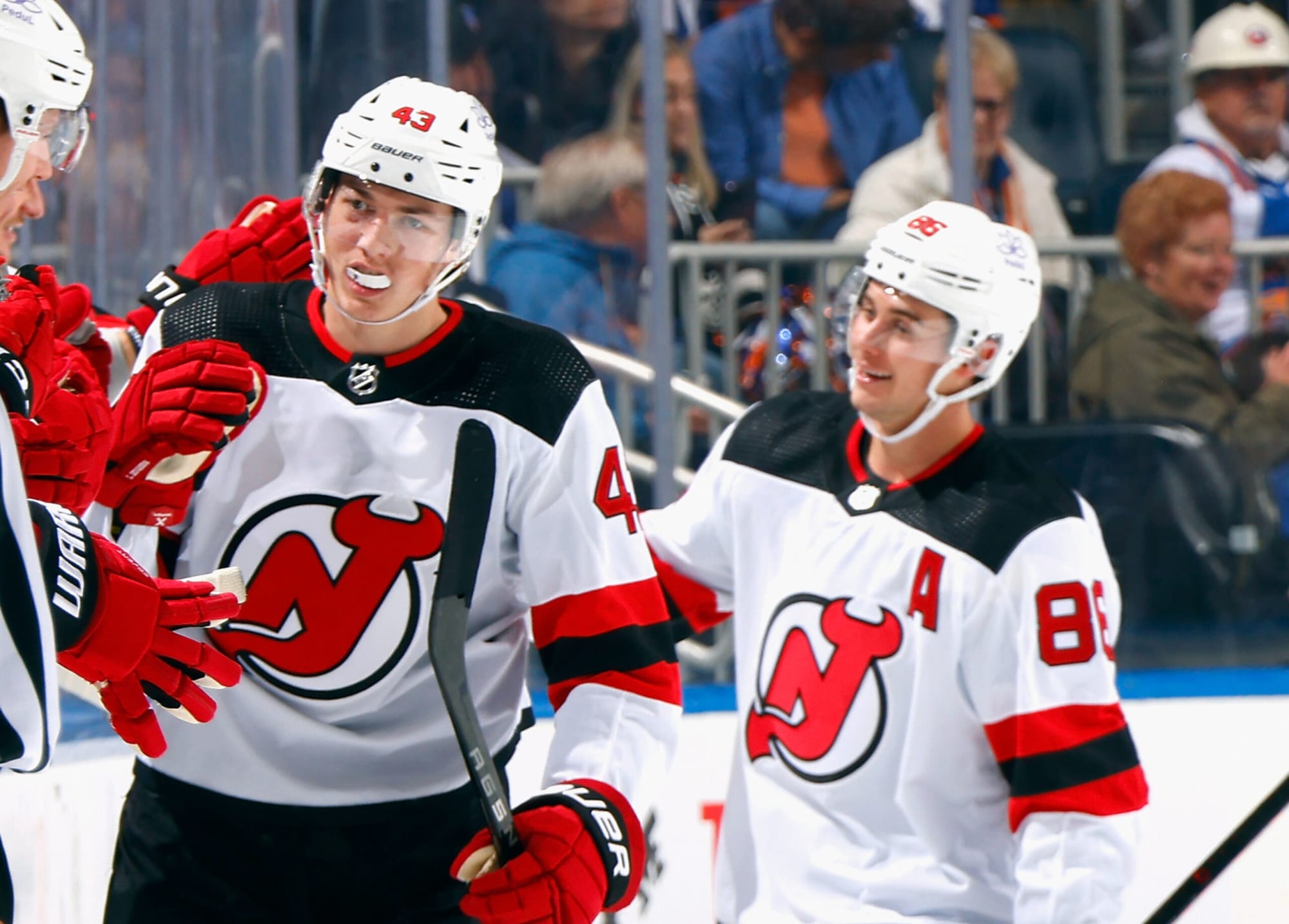 Devils' Luke Hughes scores first career goal with assist from his