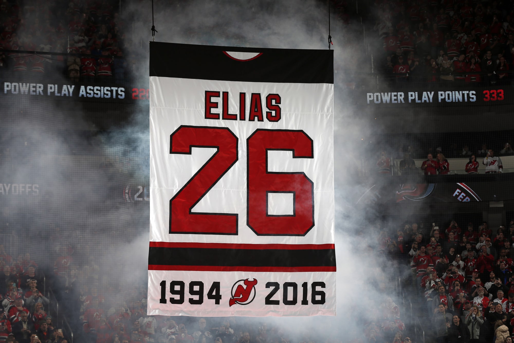 Devils' Patrik Elias #26 Jersey Retirement at Prudential Center