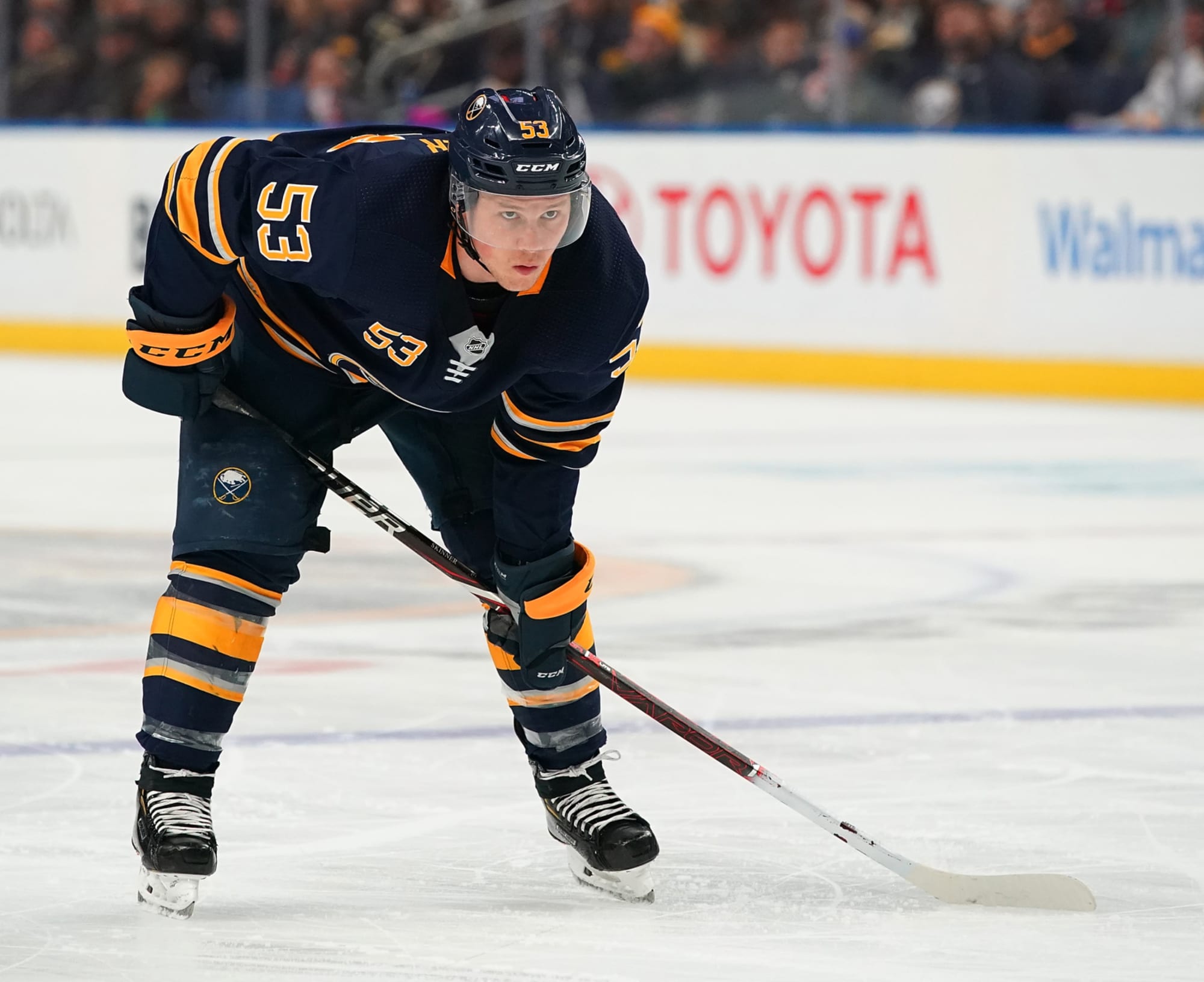 Sabres' Jeff Skinner helped off ice with leg injury, returns - Sports  Illustrated