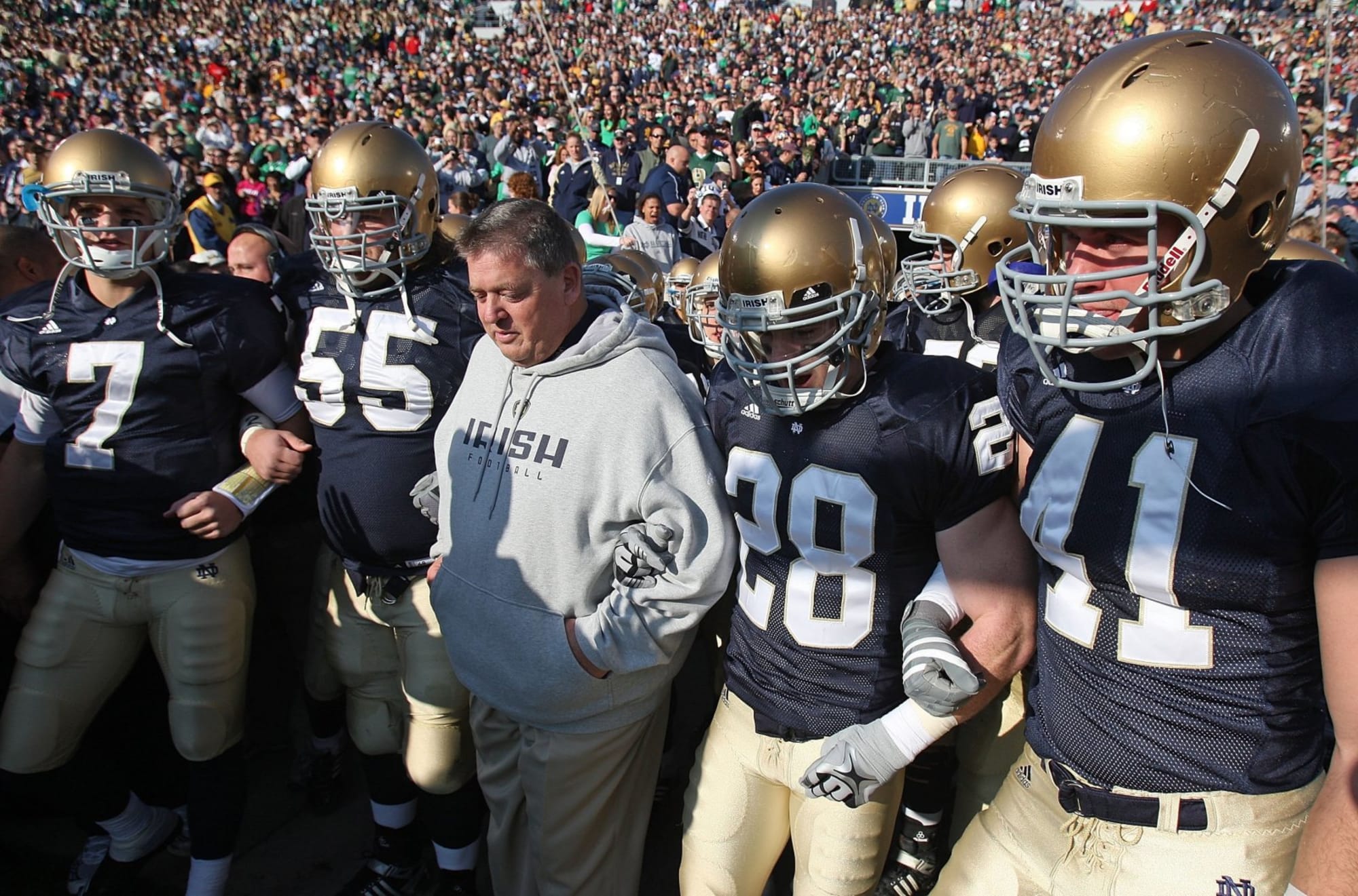 notre dame football retired numbers