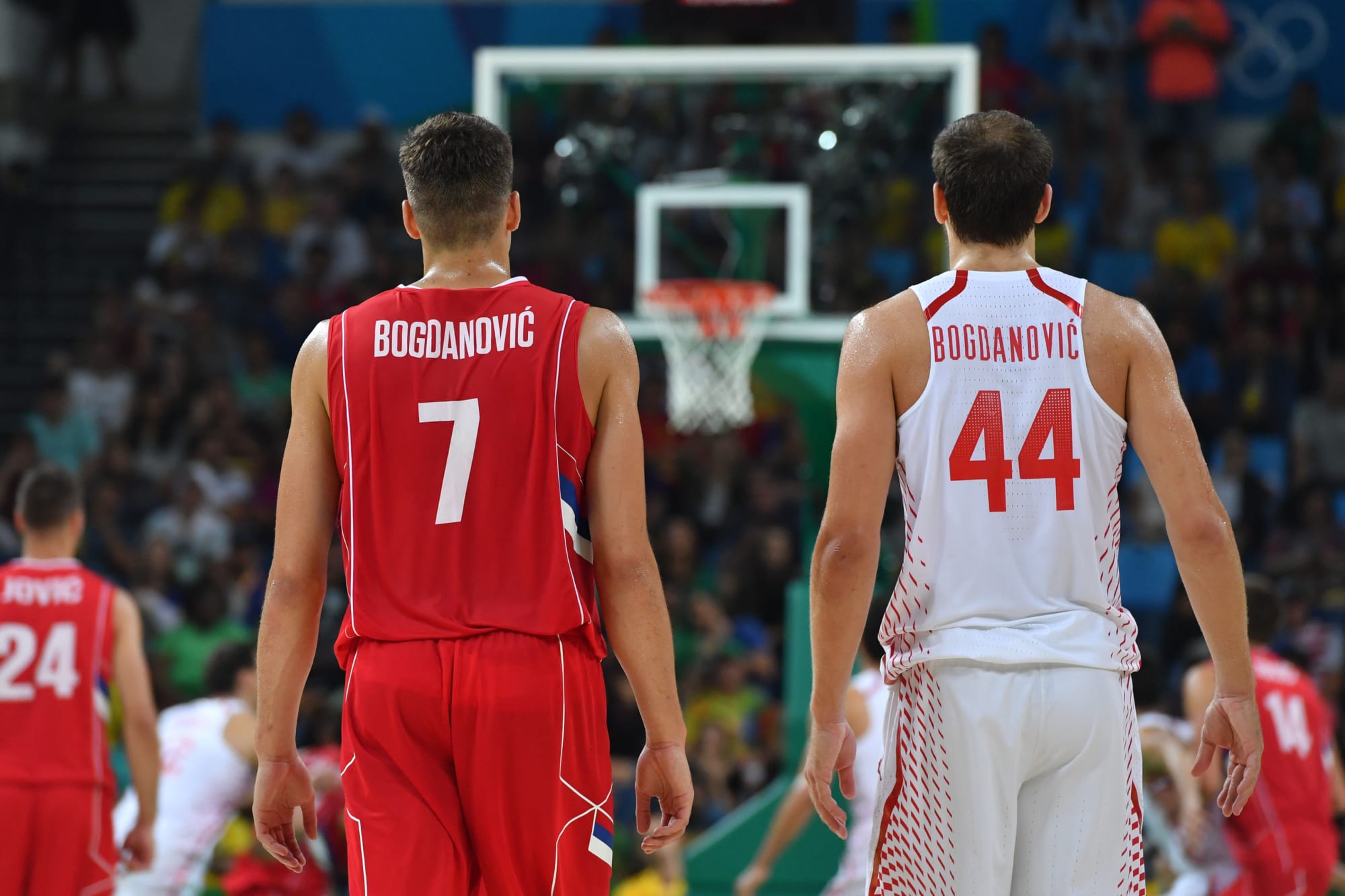 Serbia's Bogdan Bogdanovic aims for better shooting despite red