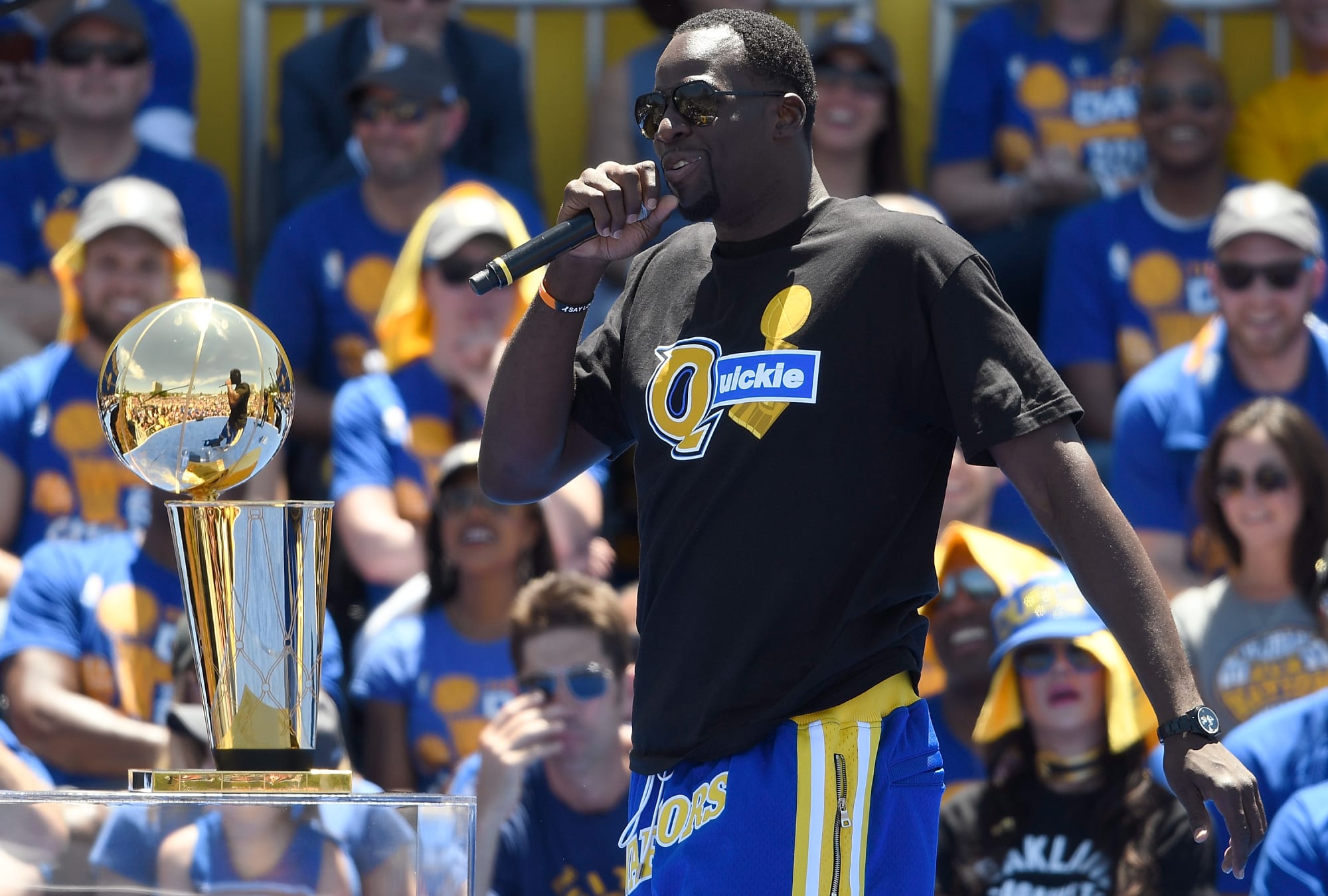 Draymond Green Tells Conor McGregor to Take off Warriors Jersey on