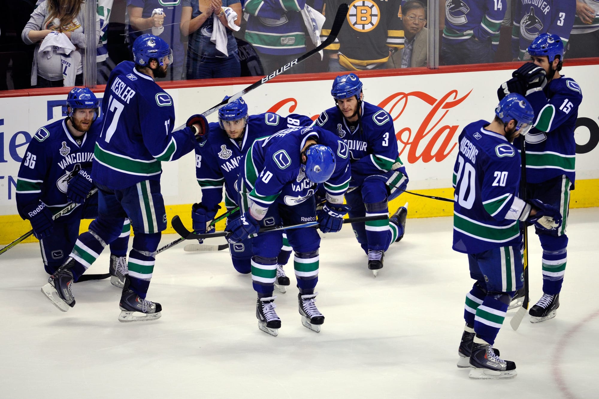 June 1, 2011; Vancouver, BC, CANADA; Vancouver Canucks center Ryan Kesler  (17) during game one of the 2011 Stanley Cup Finals against the Boston  Bruins at Rogers Arena. The Canucks won 1-0 Stock Photo - Alamy