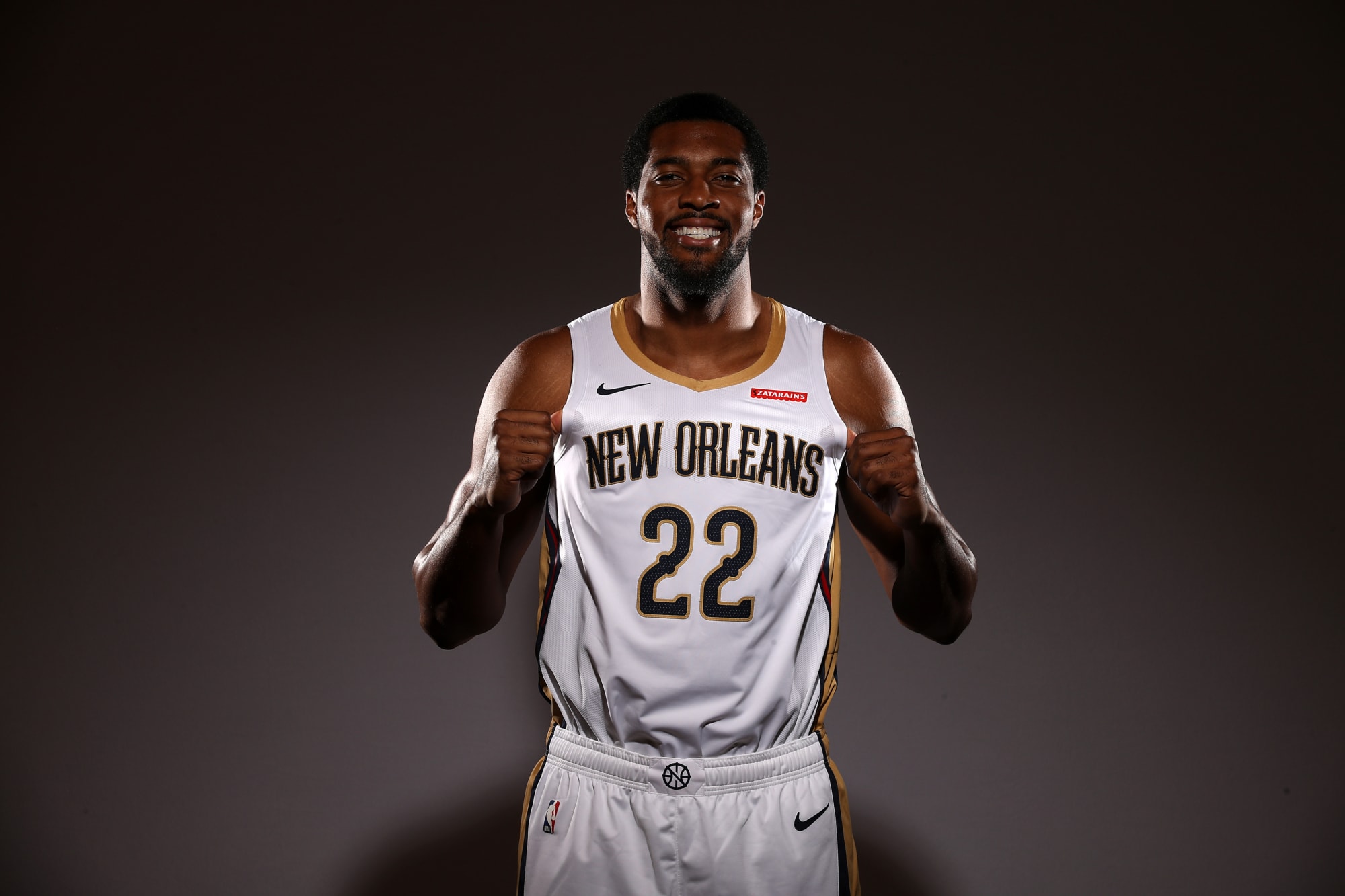 Derrick Favors Utah Jazz Game-Used #15 White Jersey from the First