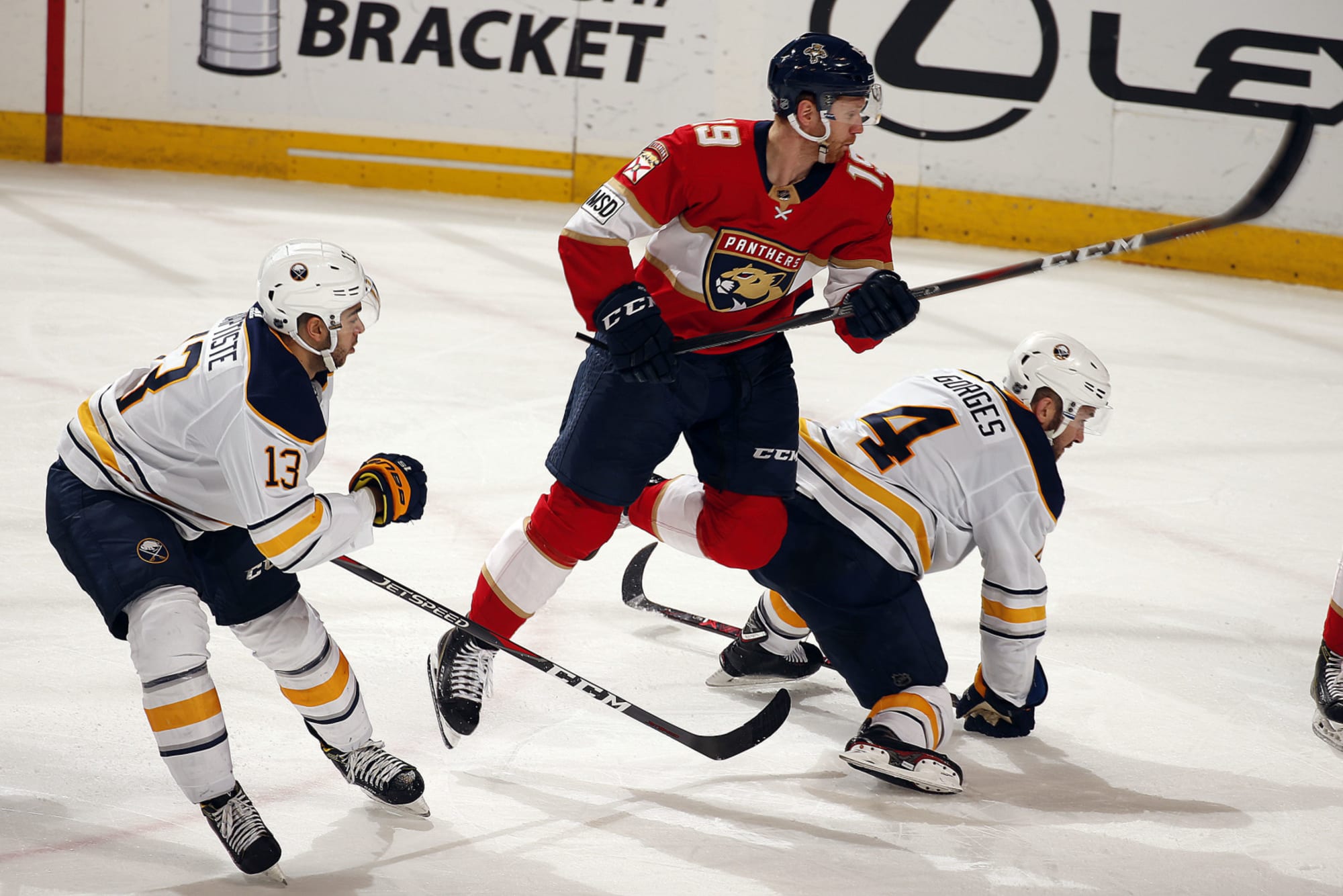 Jack Eichel of the Buffalo Sabres skates against the New Jersey News  Photo - Getty Images