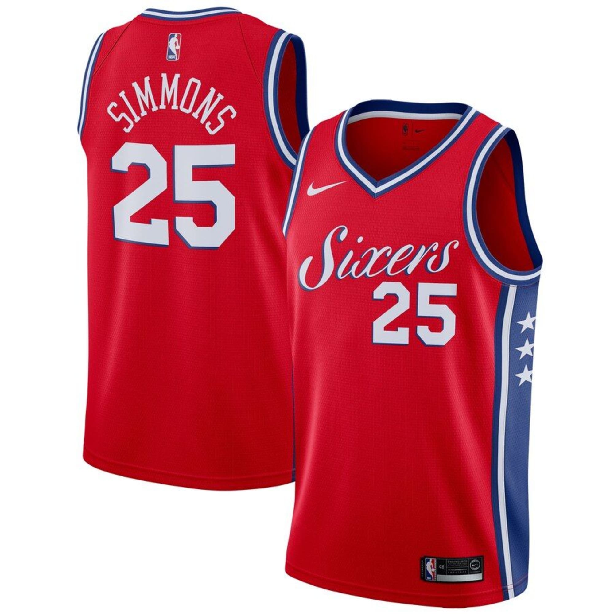 sixers jersey colors