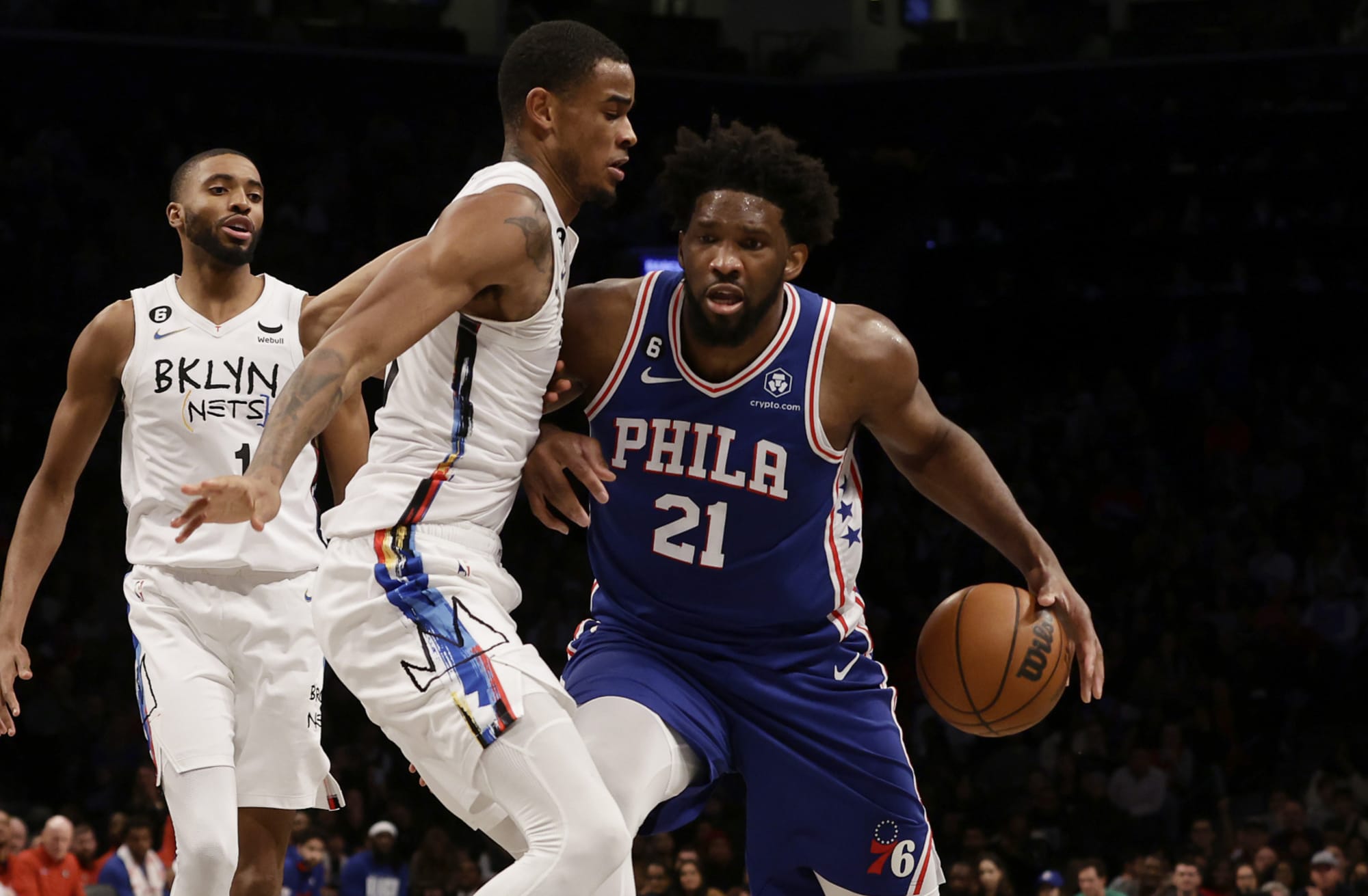 Sixers fend off Nets in tense matchup, win 6th straight