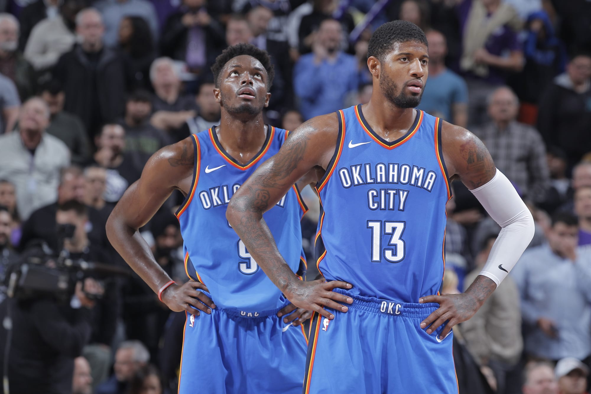 Oklahoma City unveiled Paul George's jersey and some people are