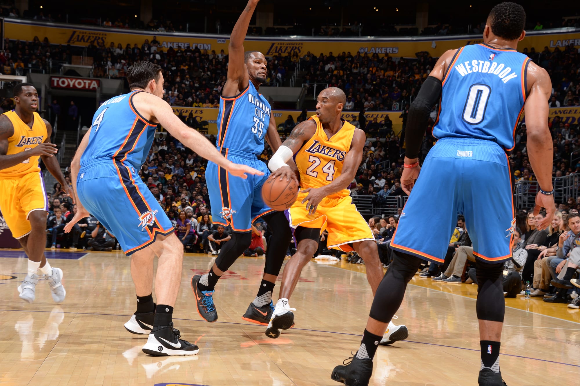 Kobe Bryant's on-court legacy 'intersected' with the Thunder's at