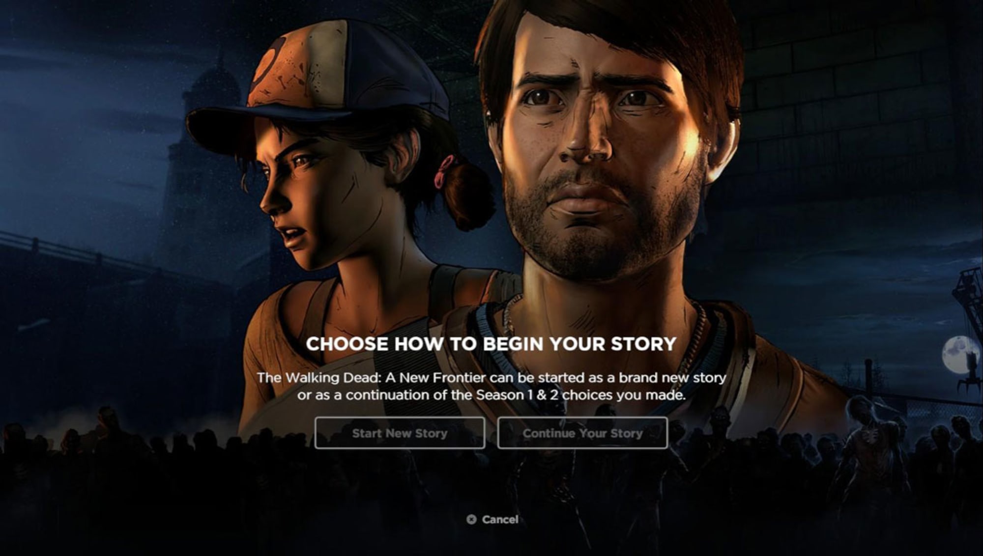 That new story. The Walking Dead: a New Frontier. The Walking Dead a New Frontier меню игры. The Walking Dead: a New Frontier Telltale. New Frontier игра.