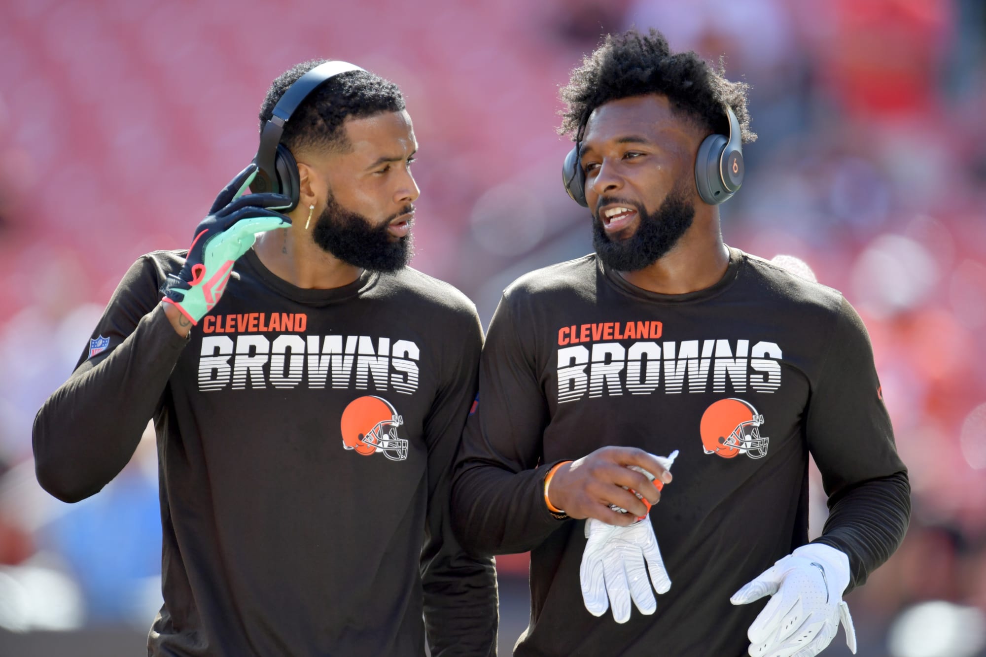 Jarvis Landry is trying to recruit OBJ to the Saints
