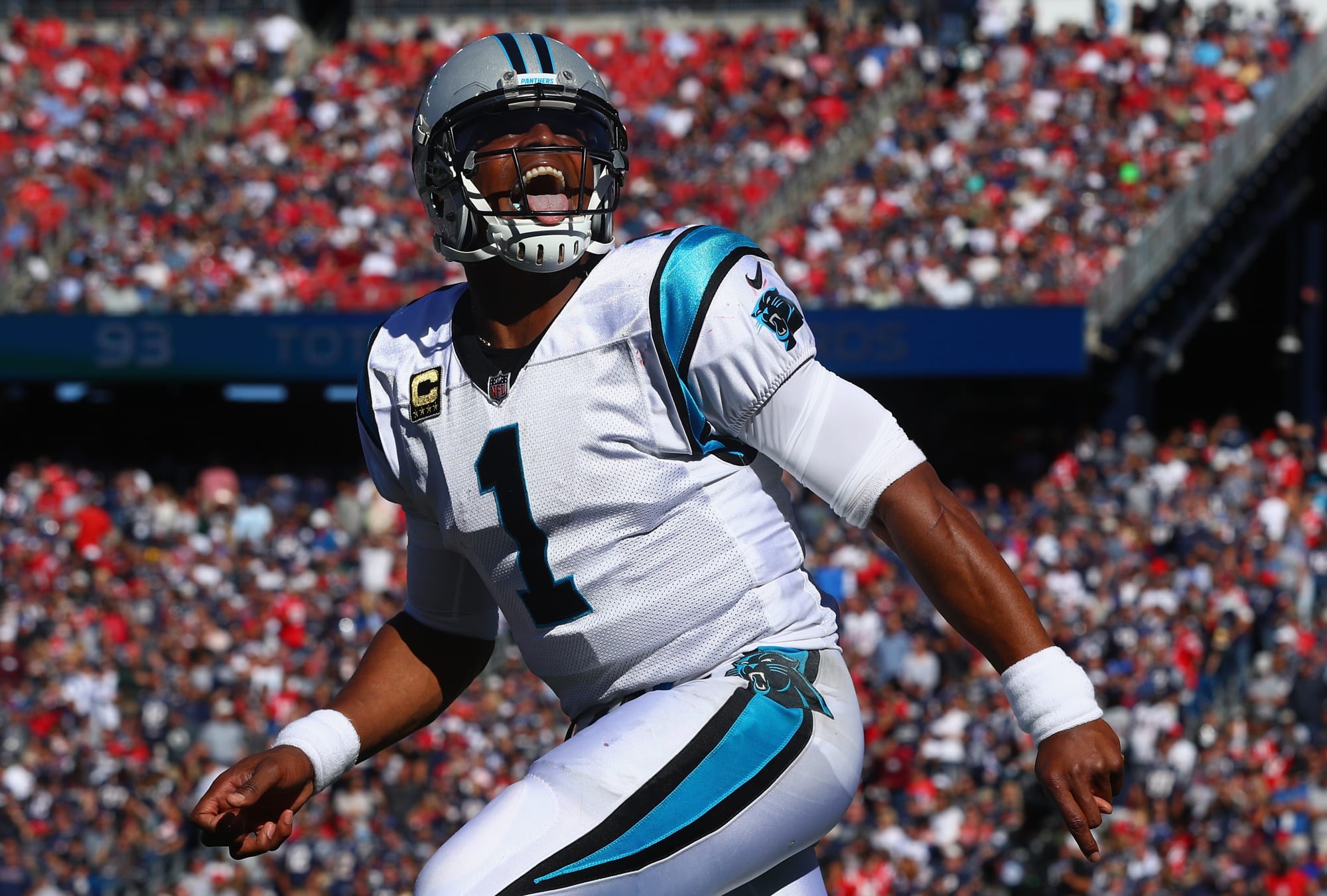 Panthers' Cam Newton in 'super' form in win vs. Lions
