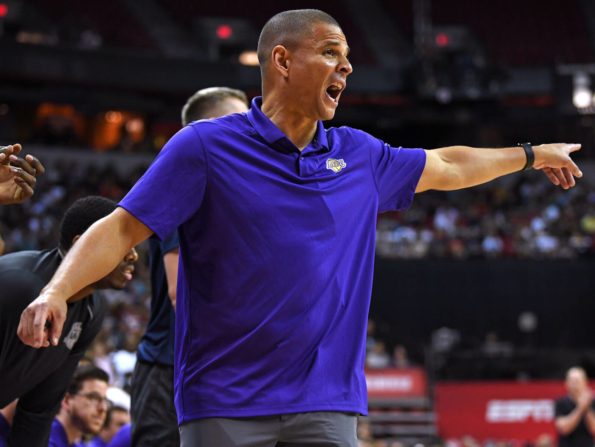 NBA Head Coach Lakers Jersey Top- Purple