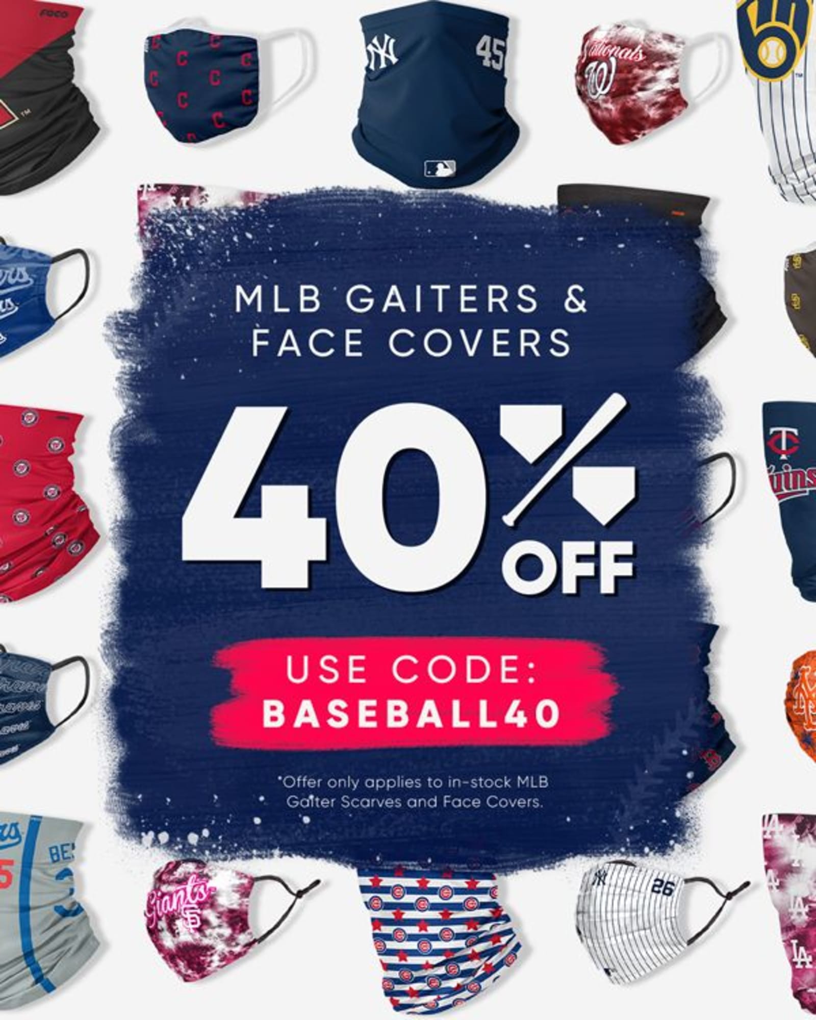 Save 40% on St. Louis Cardinals face coverings at FOCO