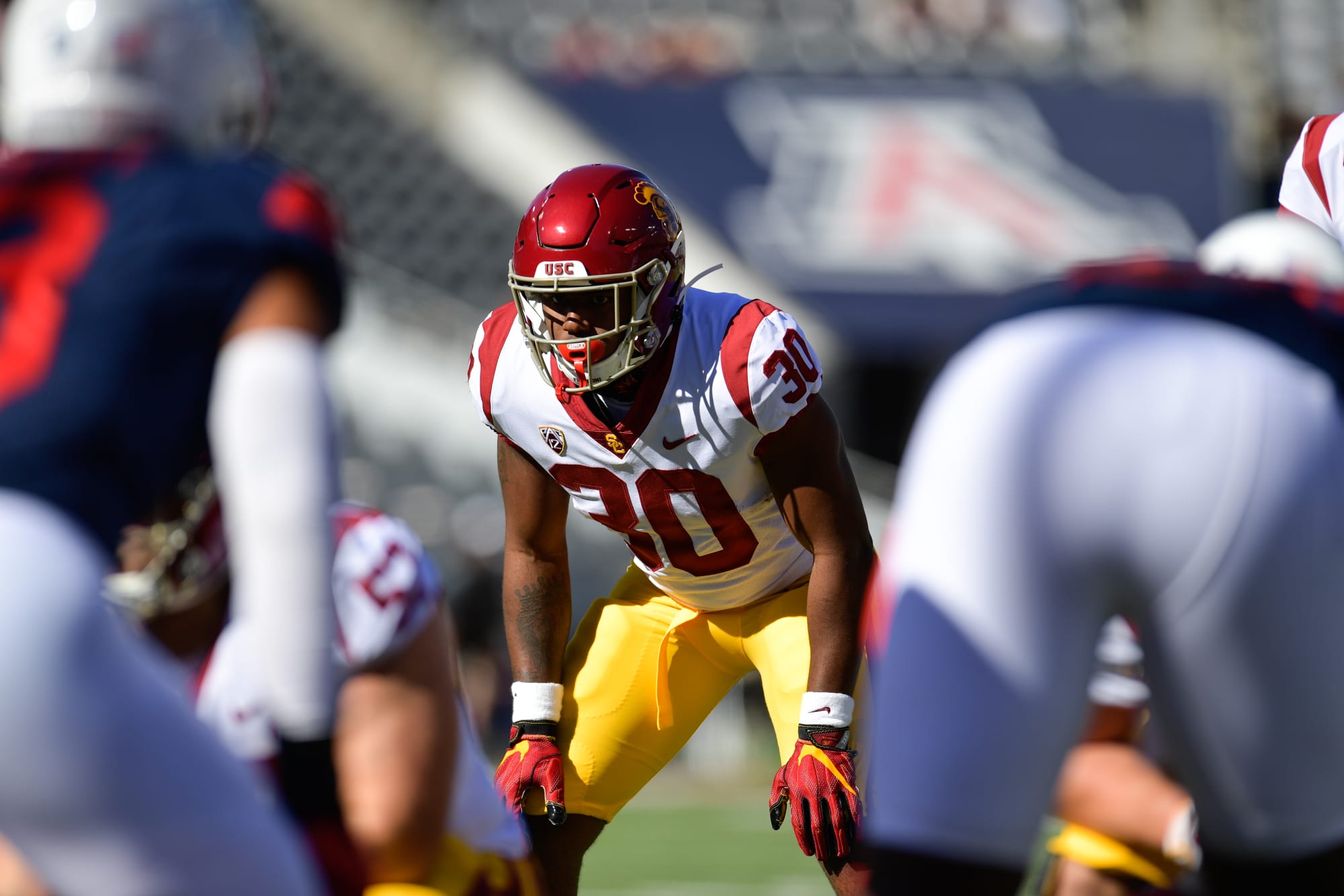 Markese Stepp out for USC football against Utah with injury