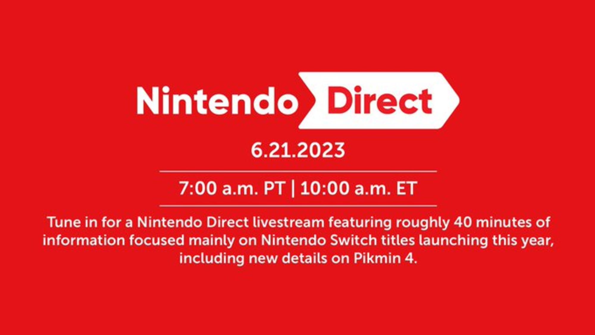 Nintendo Direct June 21 Full List of Games
