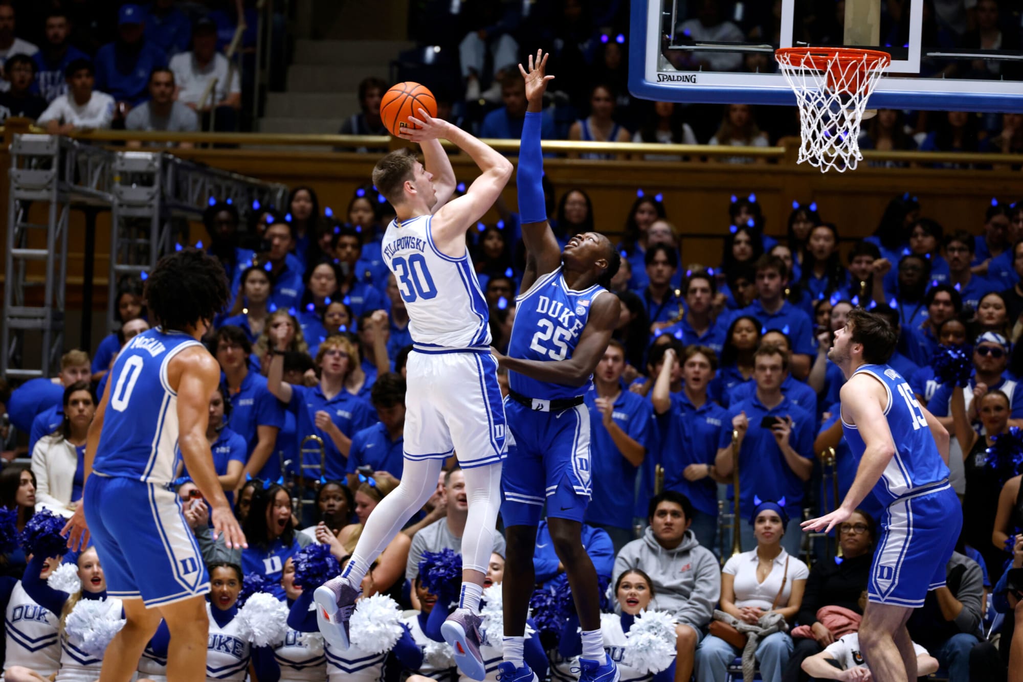 Duke Basketball's Kyle Filipowski Shows off Improved Athleticism with
