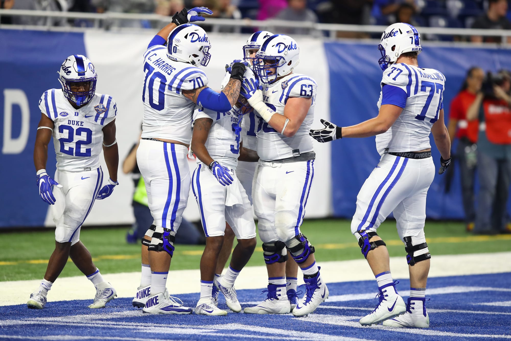 Duke Football Offensive line is a work in progress for the Blue Devils